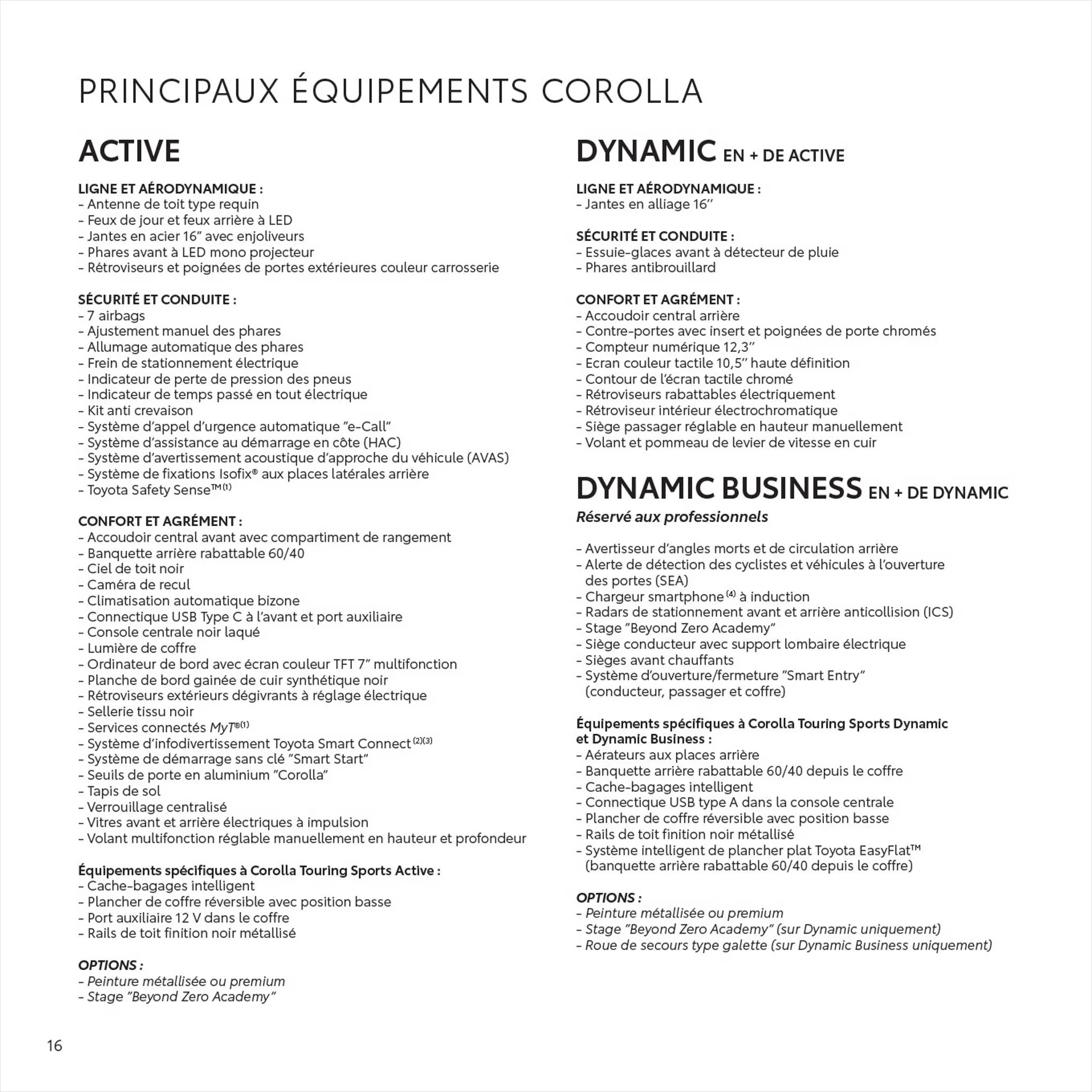 Catalogue Toyota Corolla
 , page 00016