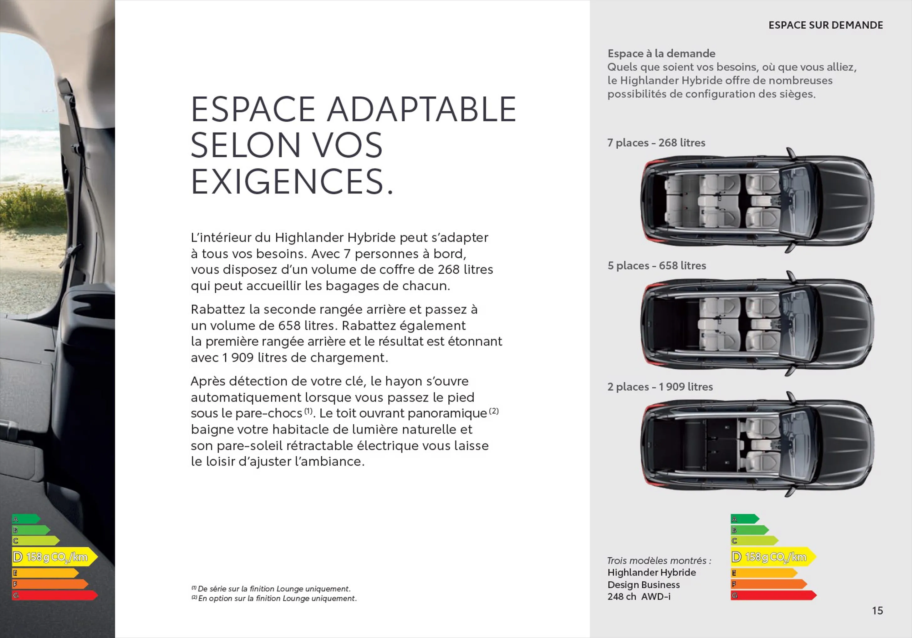 Catalogue Toyota Highlander
 , page 00015