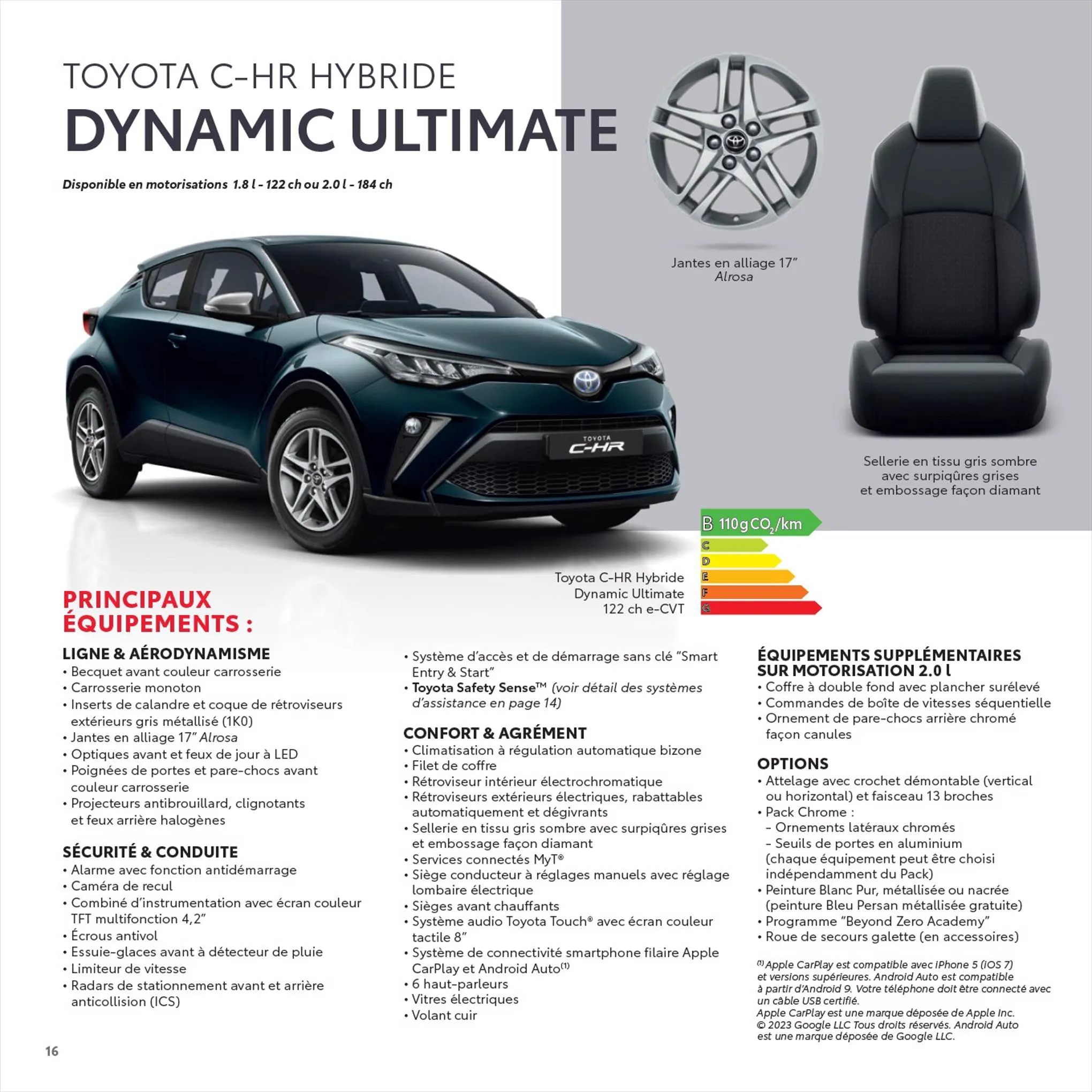 Catalogue Toyota C-HR
 , page 00016