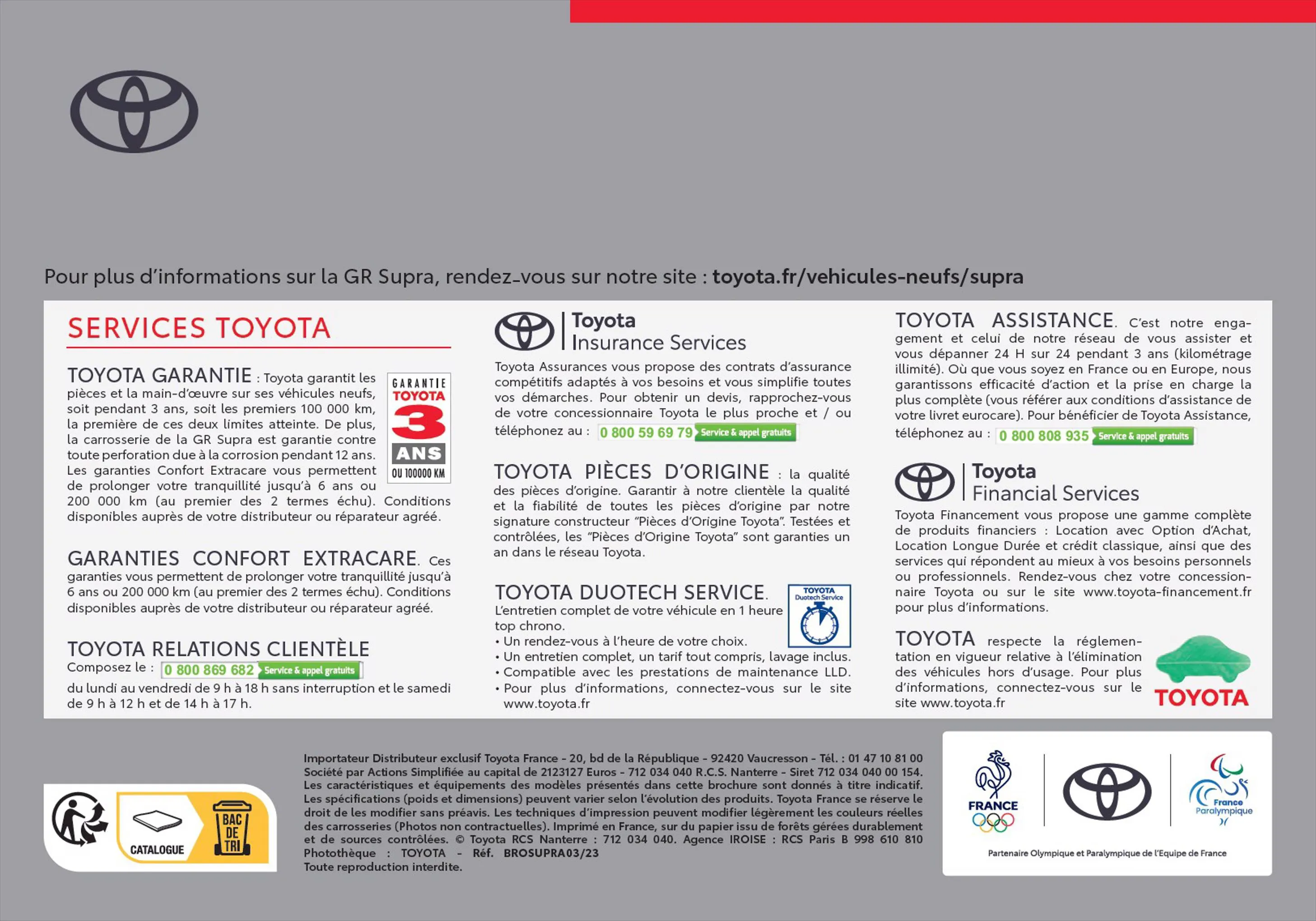 Catalogue Toyota Supra
 , page 00036