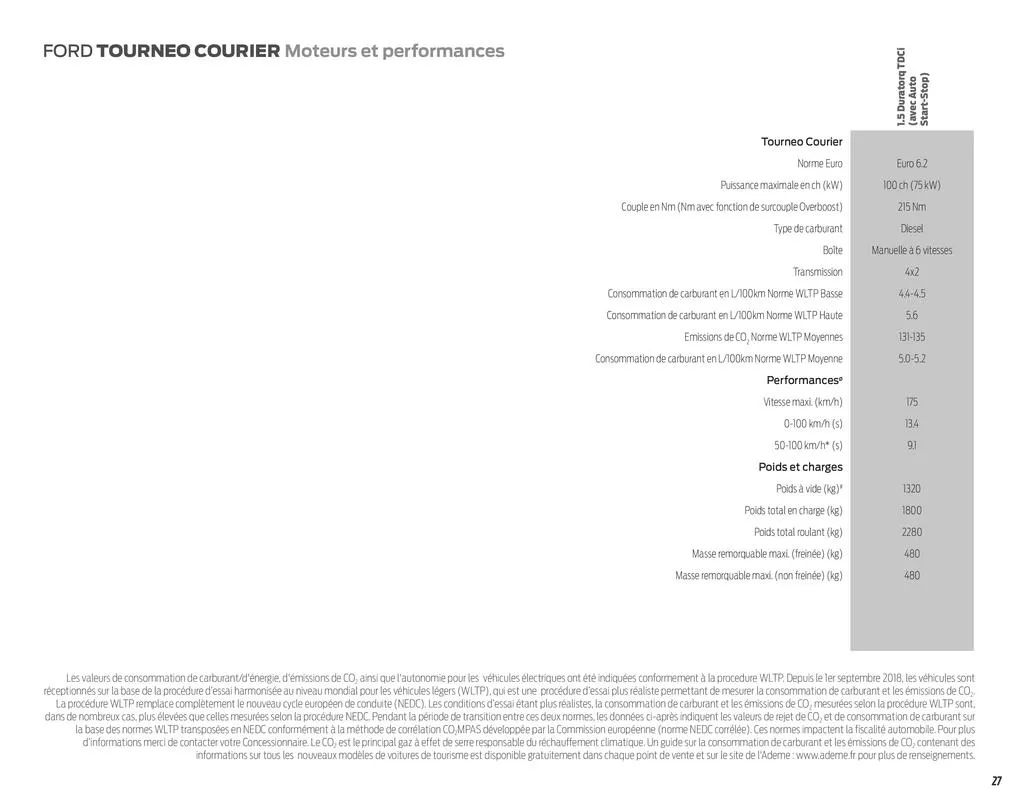 Catalogue Nouveau Tourneo Courier, page 00029