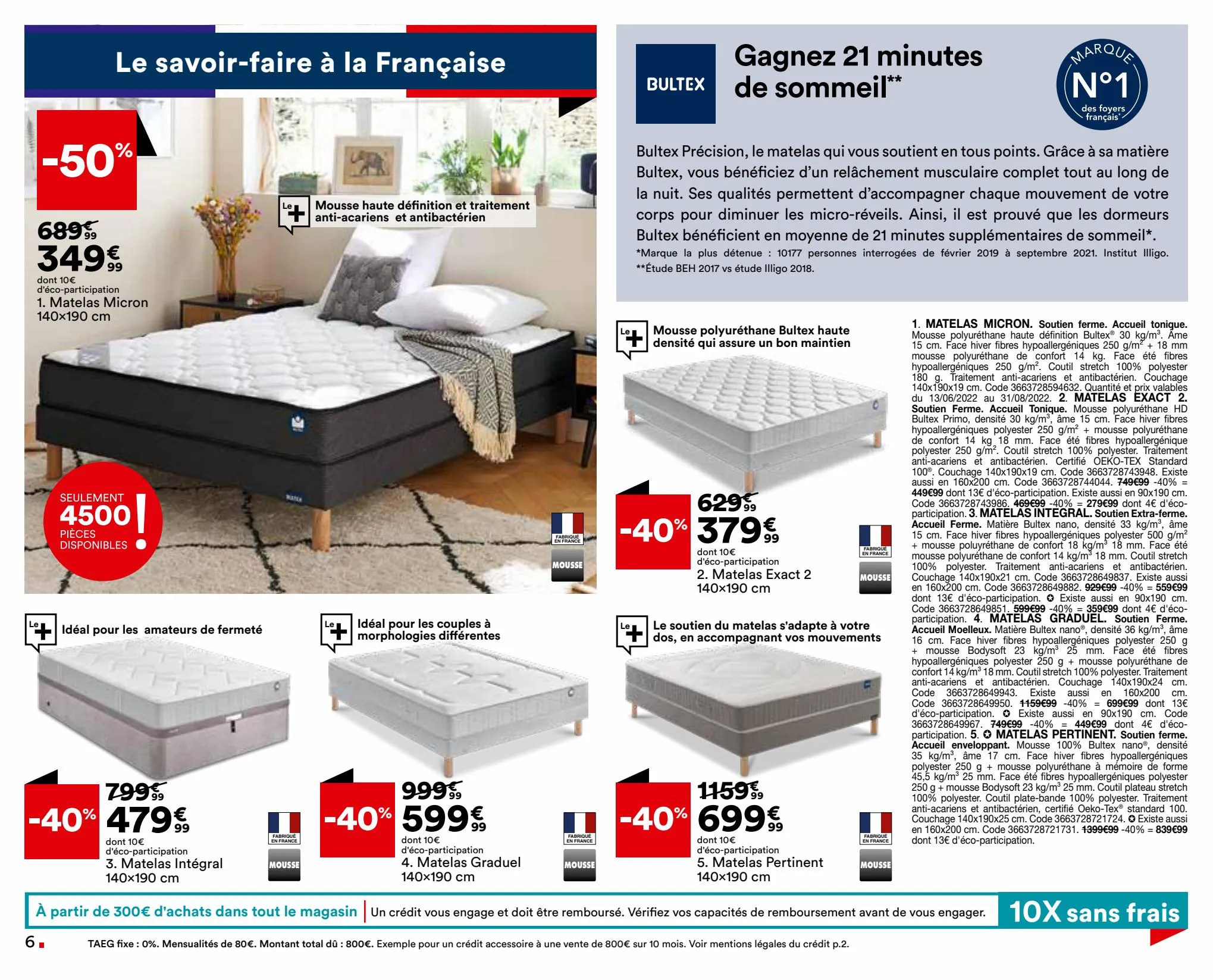 Catalogue Dormez sans compter !, page 00006