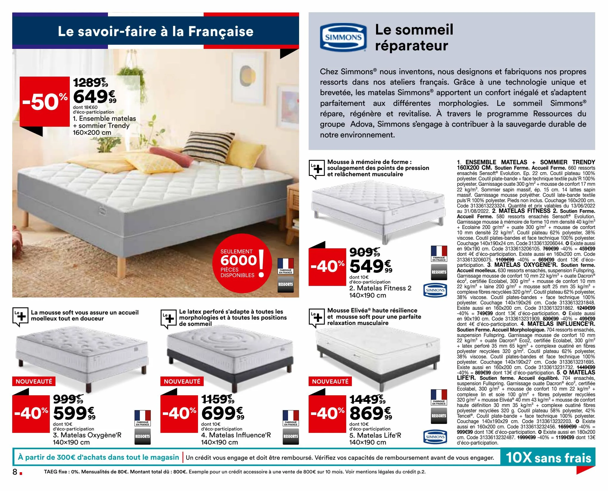 Catalogue Dormez sans compter !, page 00008