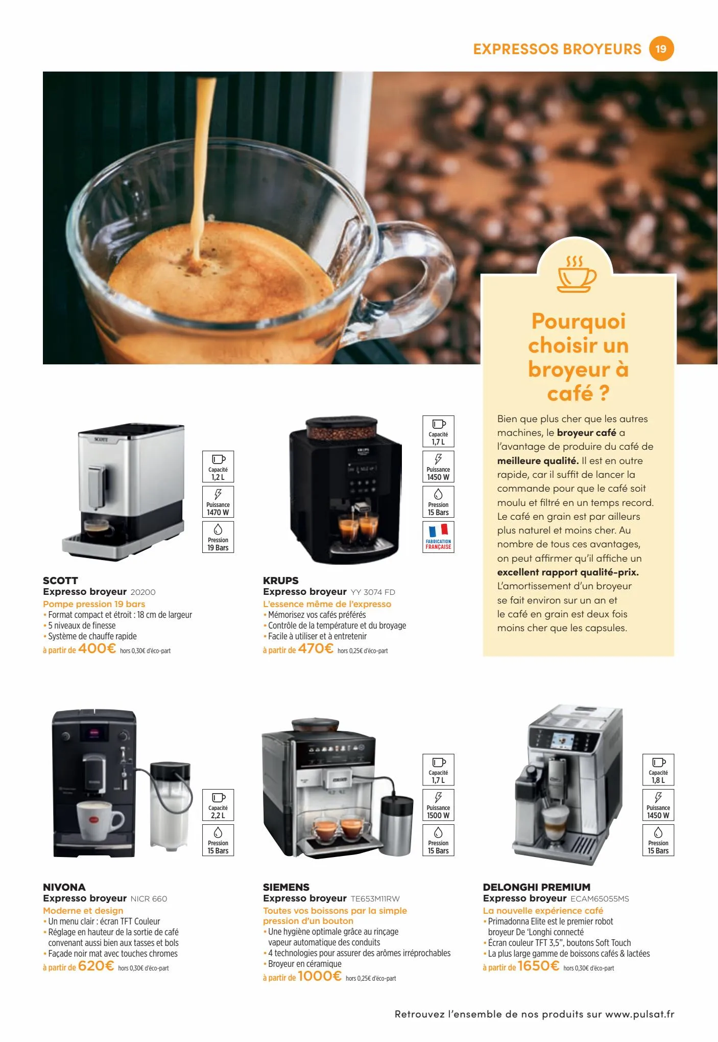 Catalogue PULSAT, LE SERVICE PREMIUM, page 00019