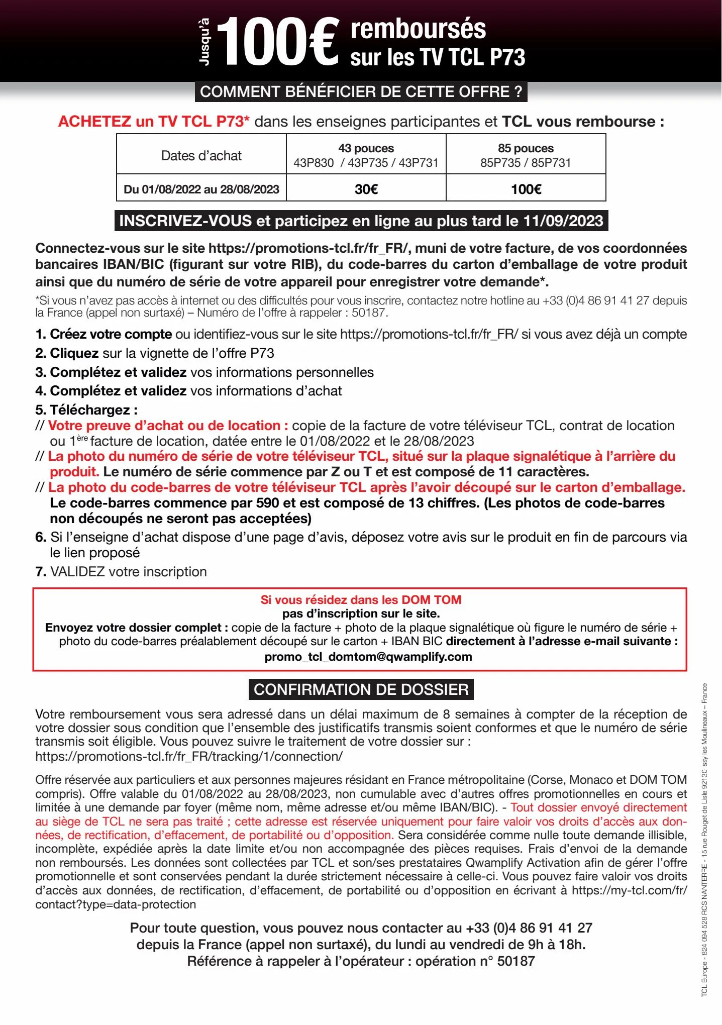 Catalogue TCL Jusqu'à 100€ Remboursés*, page 00003