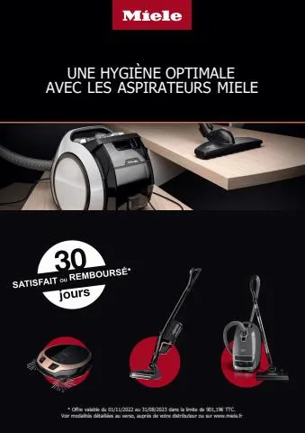 Miele Offres 30 jours Satisfait ou Remboursé*