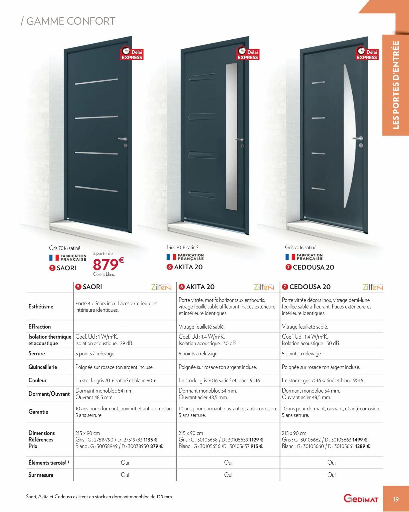 Catalogue Menuiseries Interieures & Exterieures 2022, page 00019