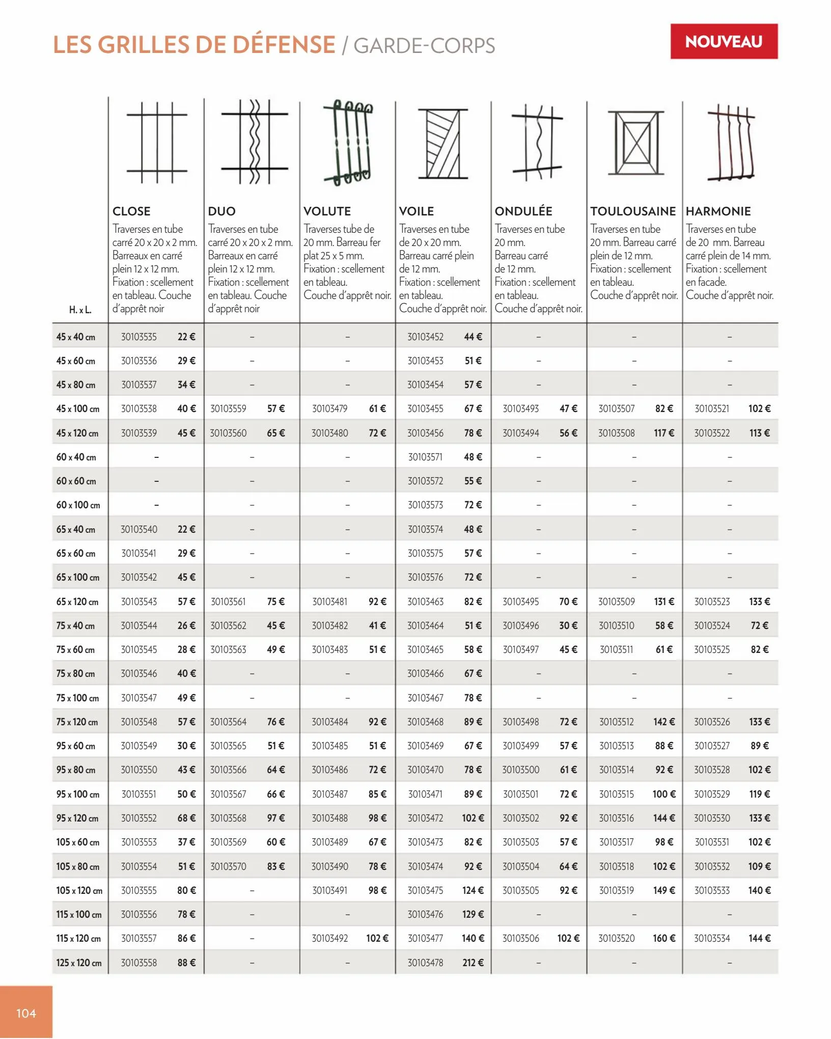 Catalogue Menuiseries Interieures & Exterieures 2022, page 00104