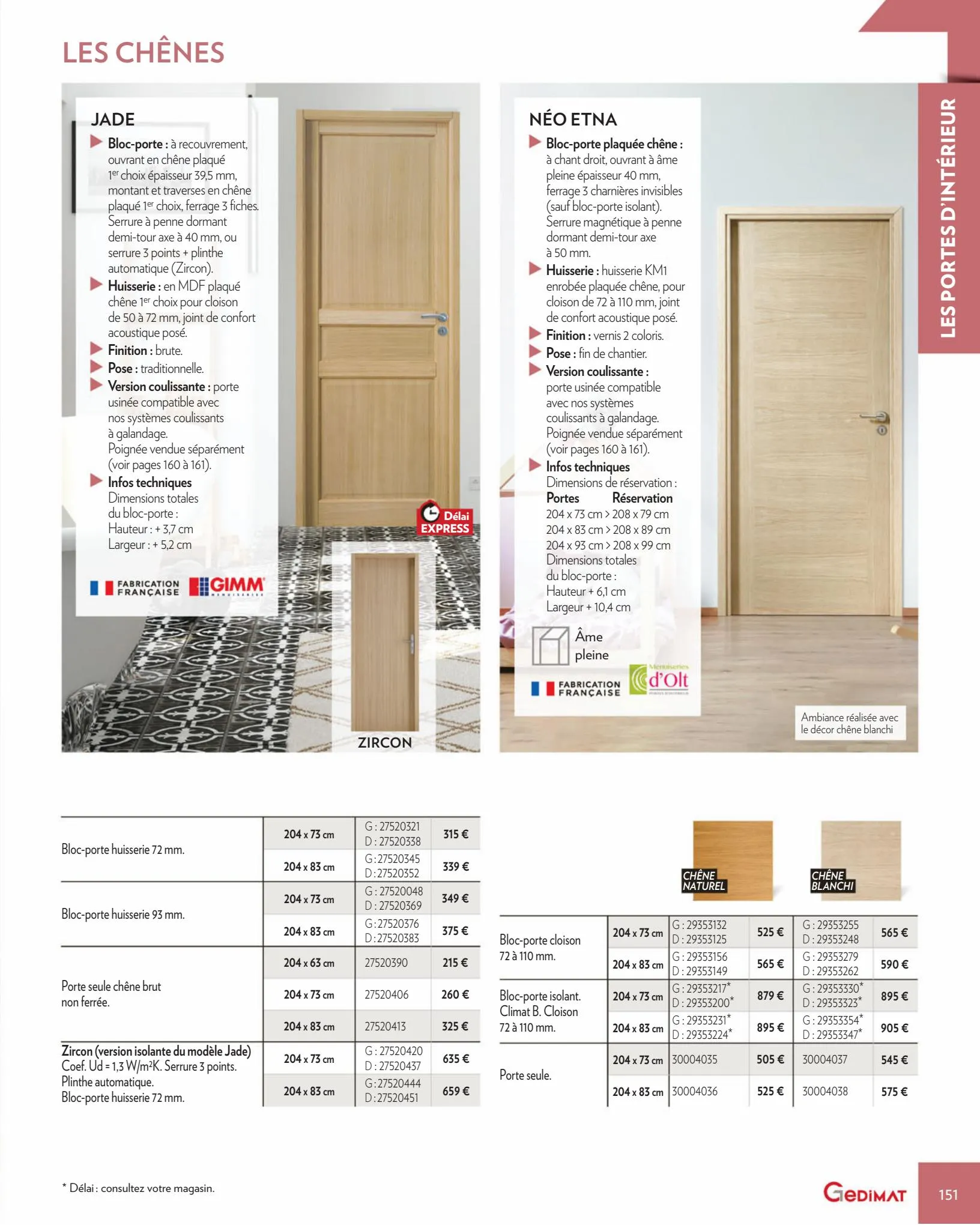 Catalogue Menuiseries Interieures & Exterieures 2022, page 00151