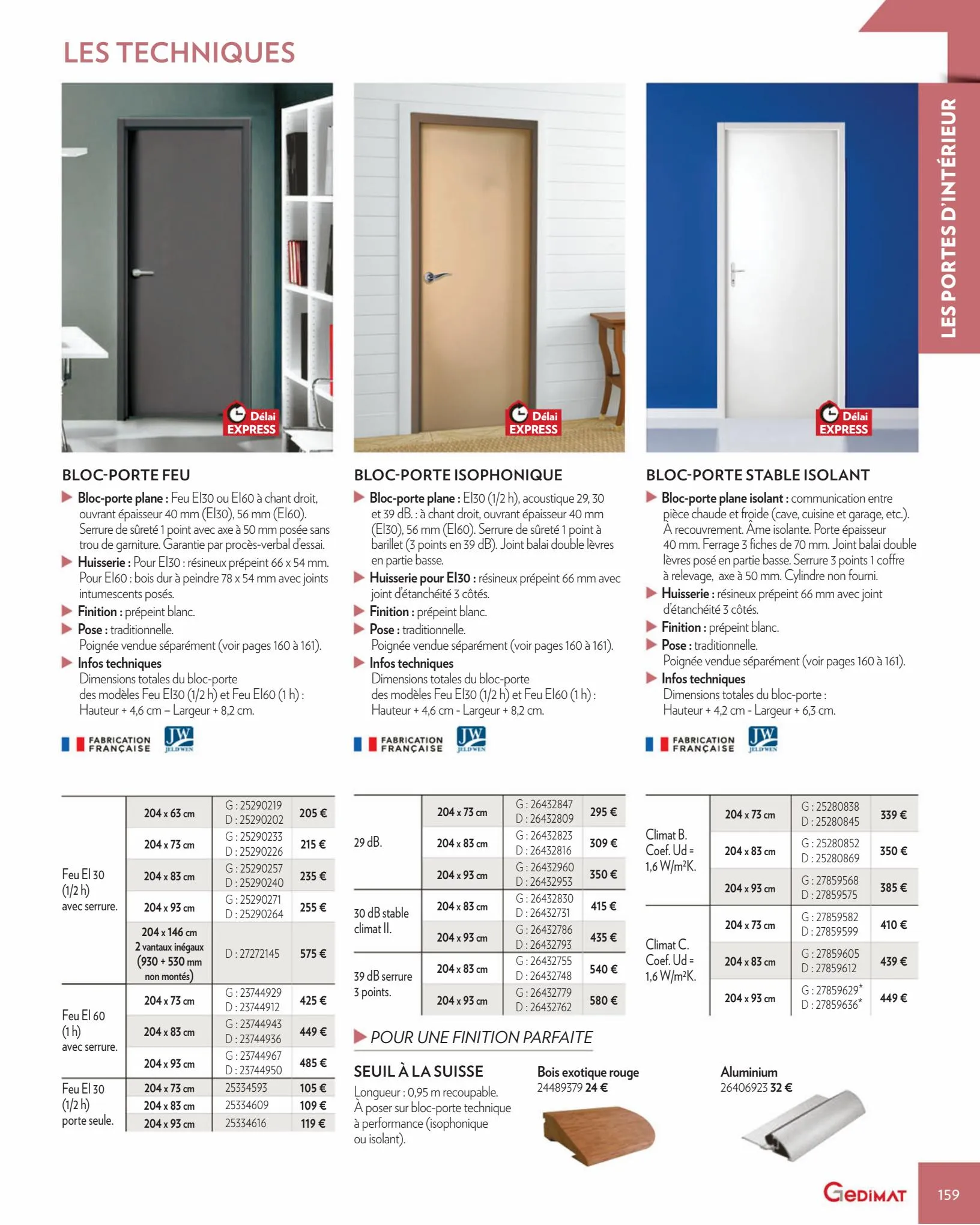 Catalogue Menuiseries Interieures & Exterieures 2022, page 00159