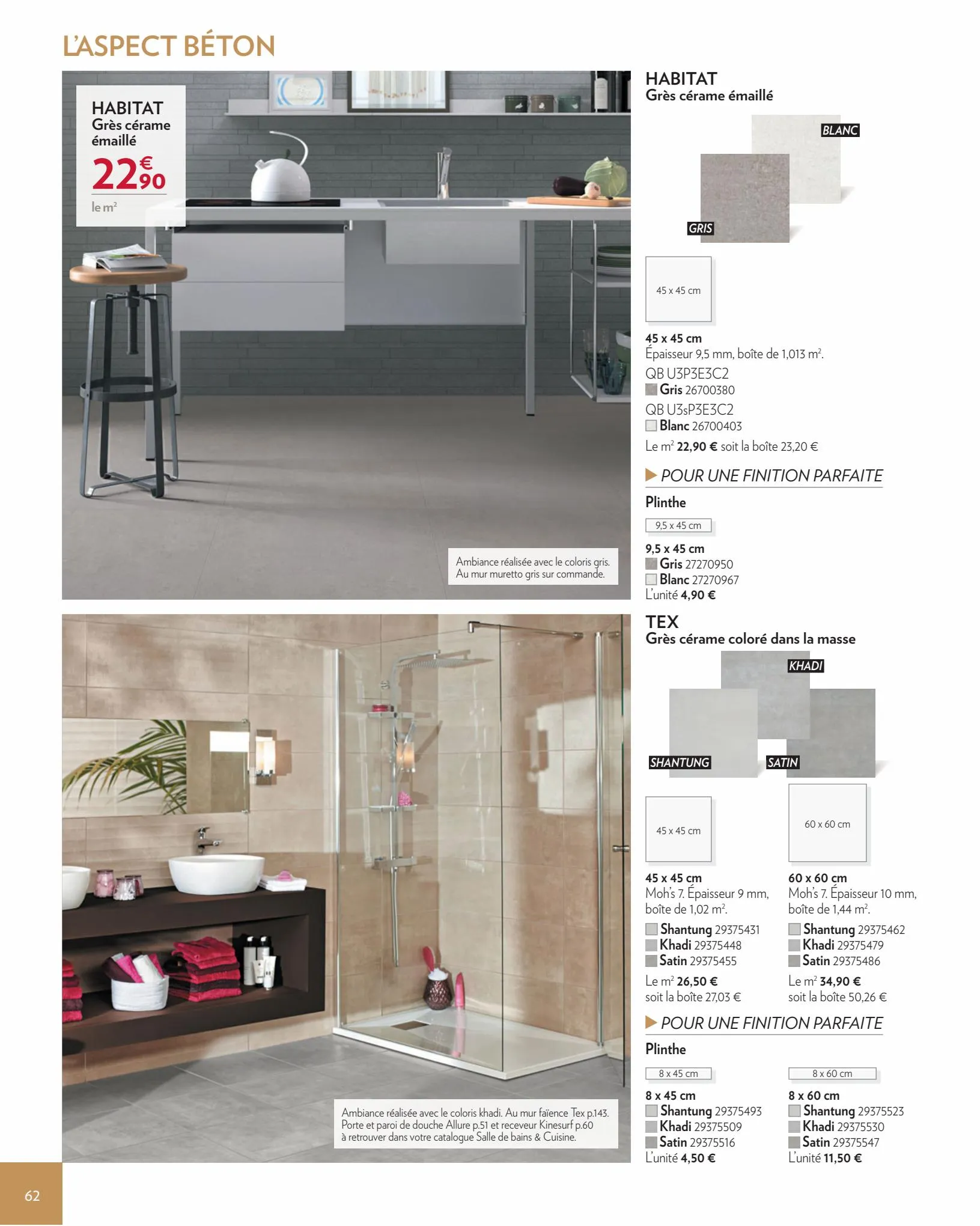 Catalogue Sols & Murs Interieurs 2022, page 00062