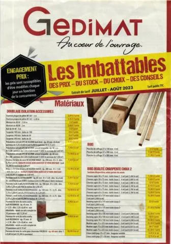 GEDIMAT - Les imbattables