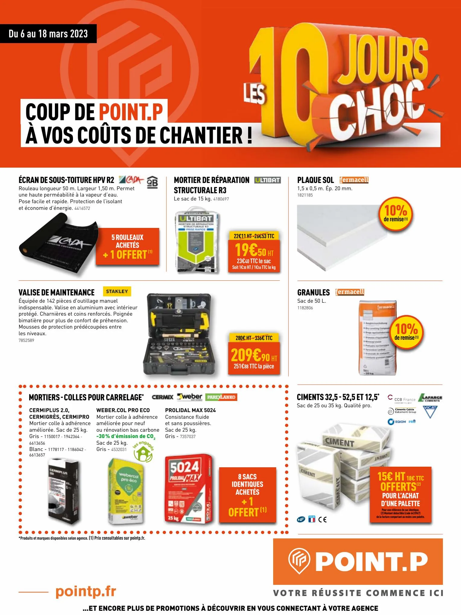 Catalogue COUP DE POINT.P À VOS COÛTS DE CHANTIER !, page 00001