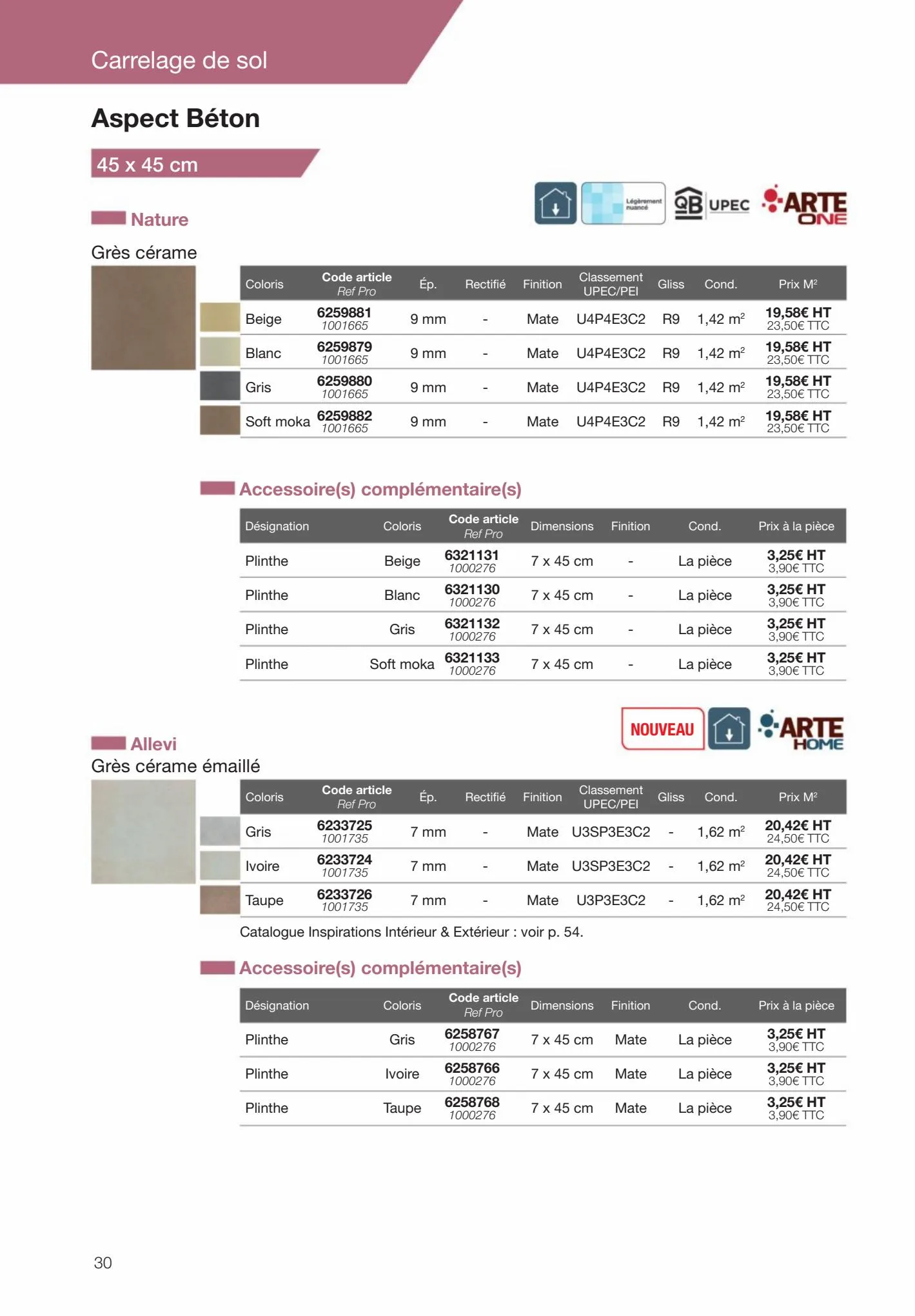 Catalogue Revêtements Habitat et Tertiaire, page 00030