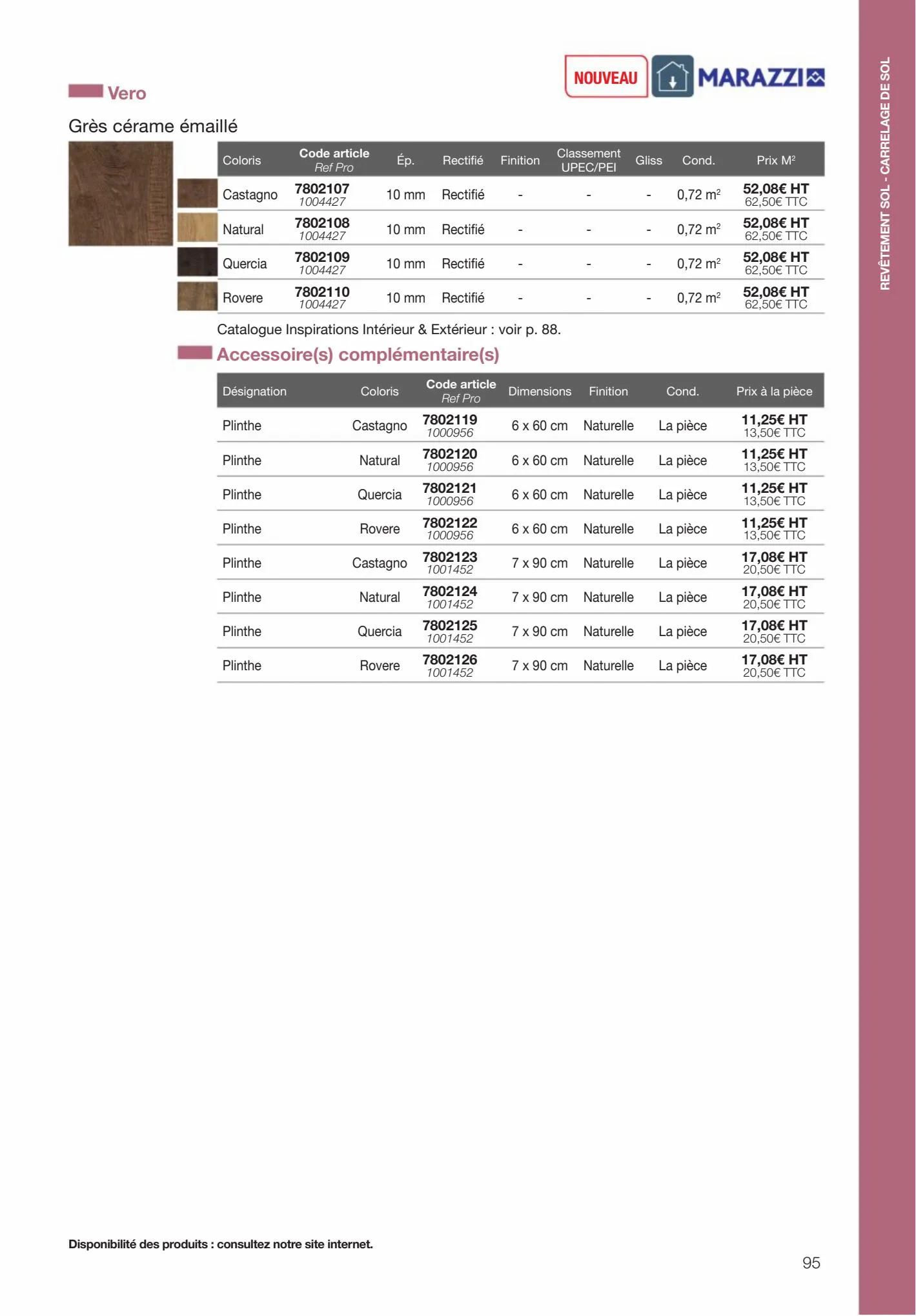 Catalogue Revêtements Habitat et Tertiaire, page 00095