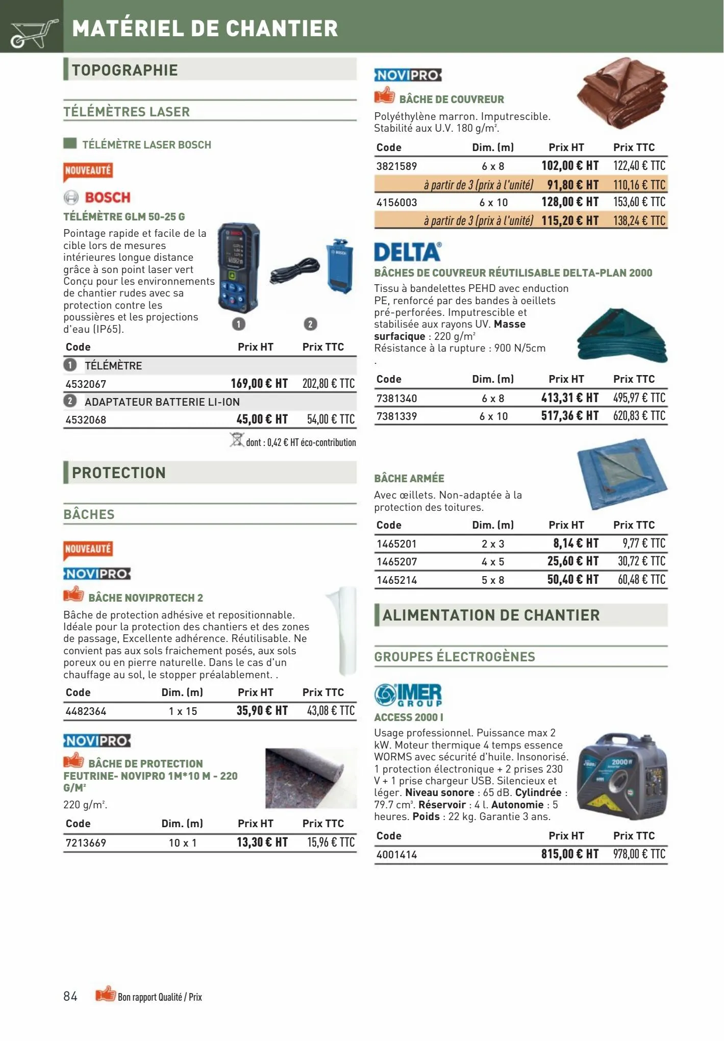Catalogue Matériaux et Outillage, page 00084
