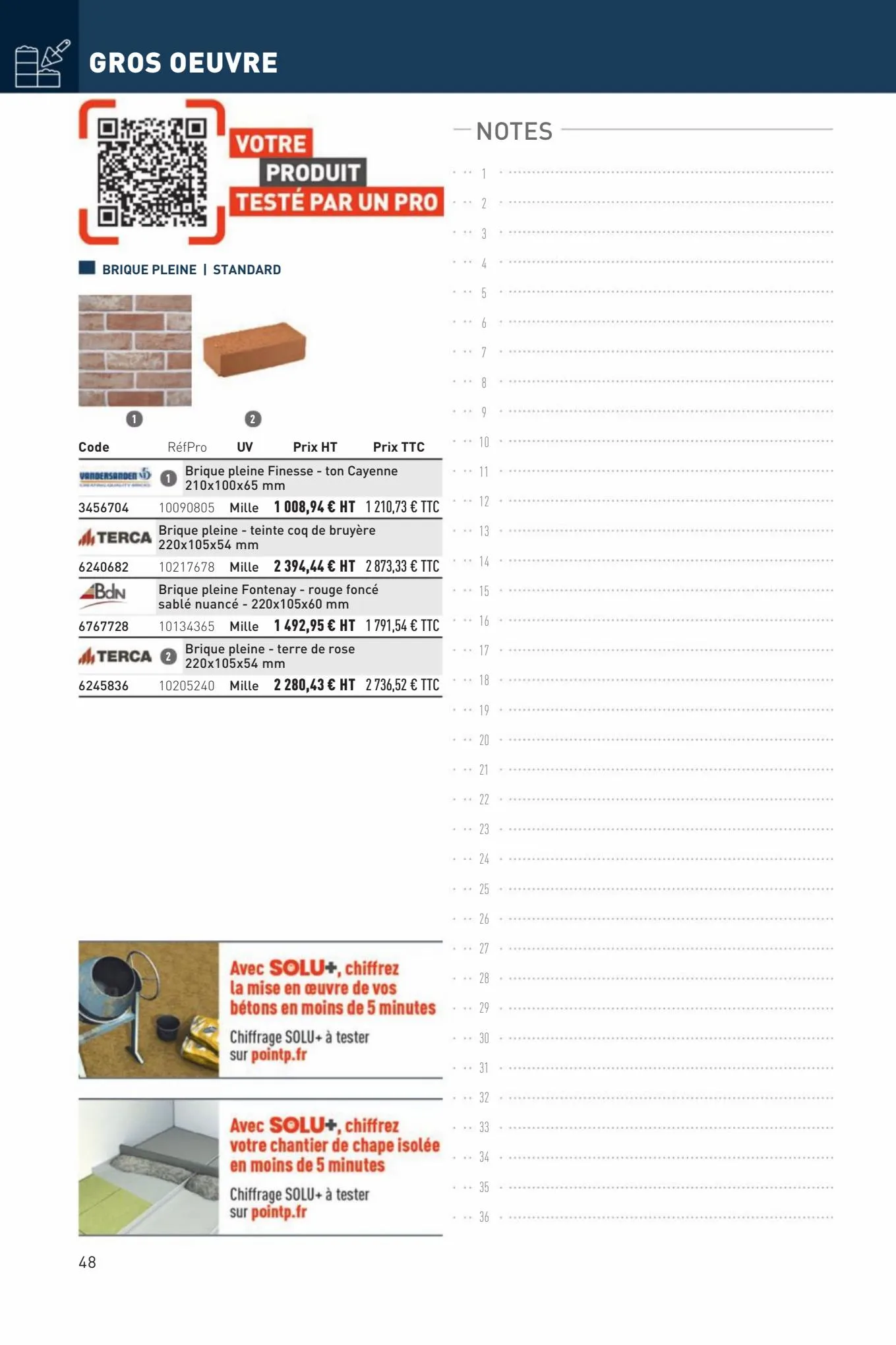 Catalogue Catalogues Matériaux et Outillage 2023, page 00048