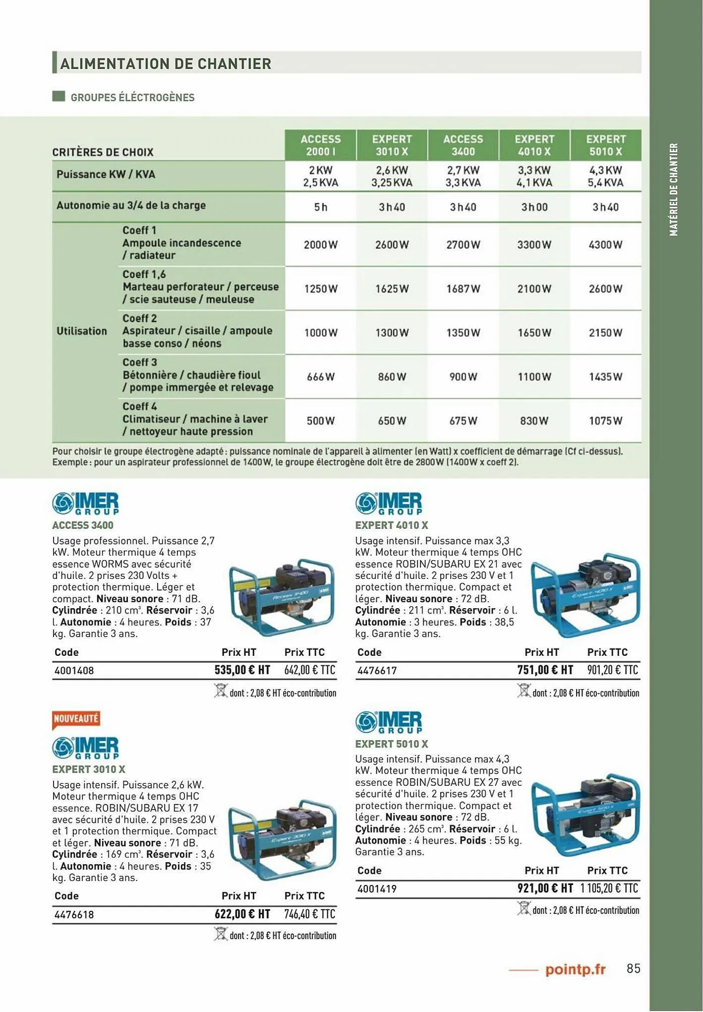 Catalogue Catalogue Point P, page 00085