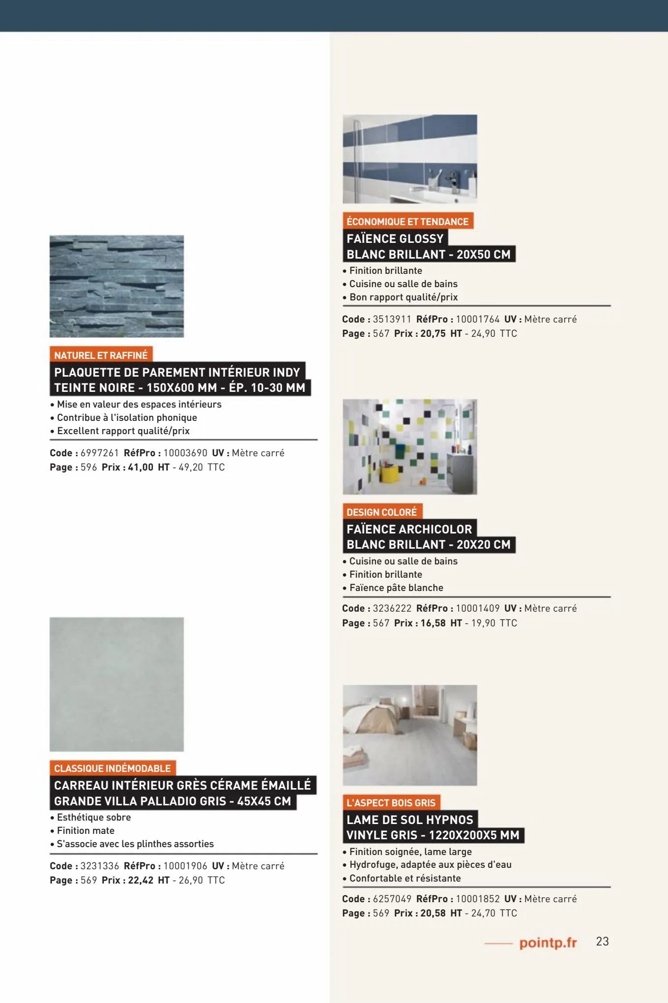 Catalogue Catalogues Matériaux et Outillage 2023-Rhône-Alpes, page 00023