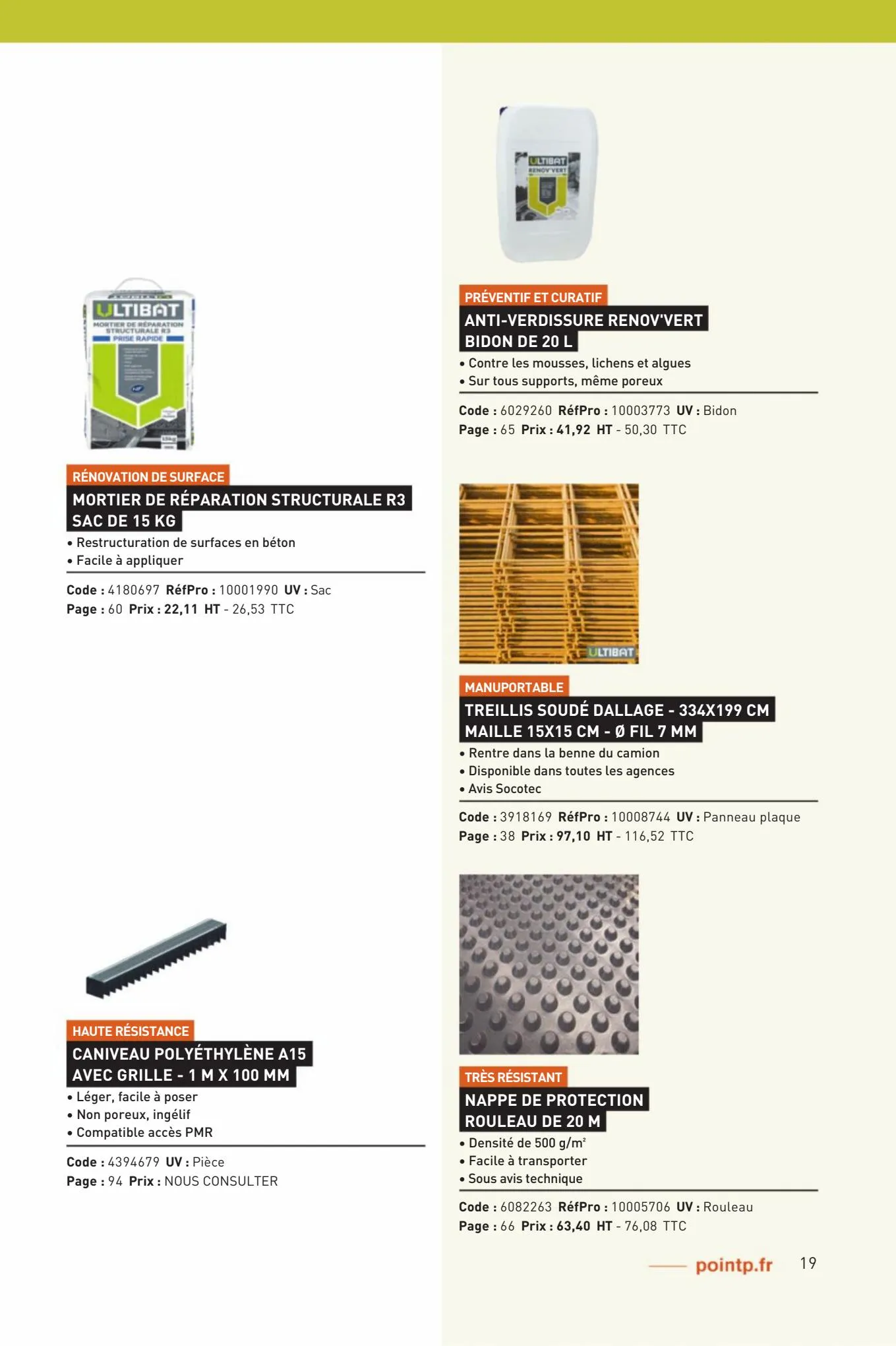 Catalogue Catalogues Matériaux et Outillage 2023-Centre, page 00019