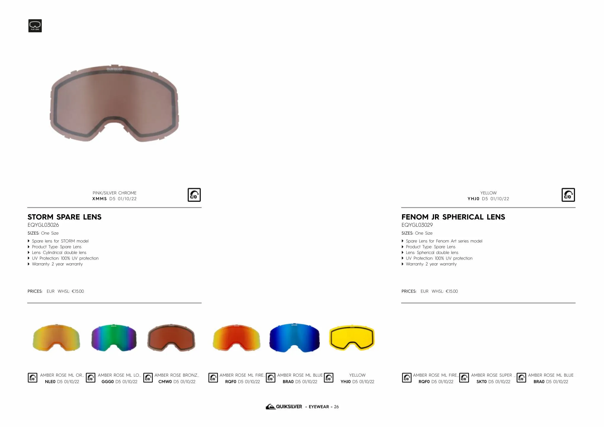 Catalogue QUIKSILVER SNOWGOGGLES, page 00026