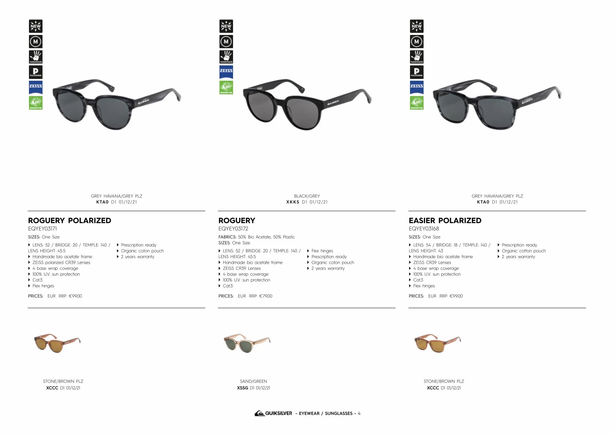 Catalogue EMEA Quiksilver Sunglasses, page 00004