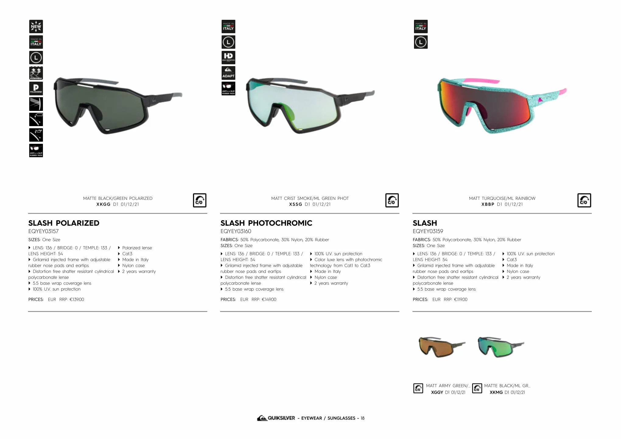 Catalogue EMEA Quiksilver Sunglasses, page 00018