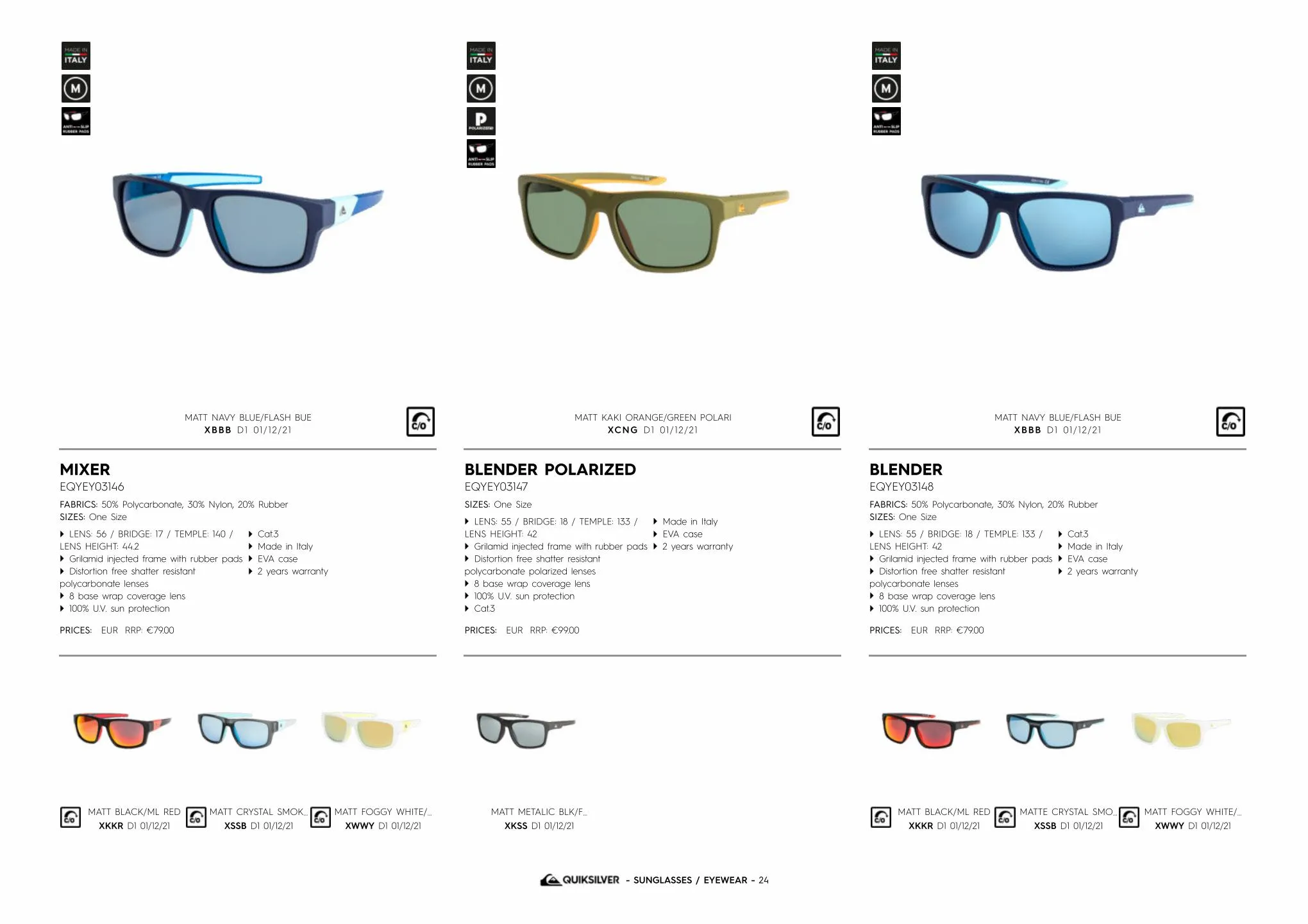 Catalogue EMEA Quiksilver Sunglasses, page 00024