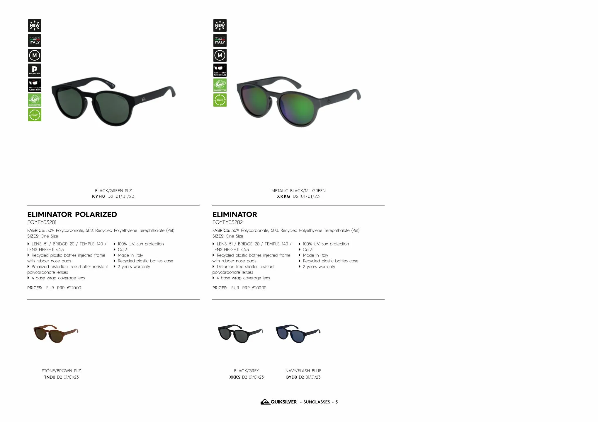 Catalogue Quiksilver sunglasses, page 00007