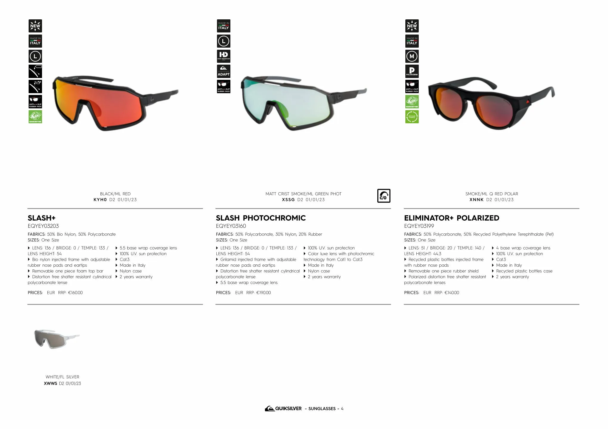 Catalogue Quiksilver sunglasses, page 00009