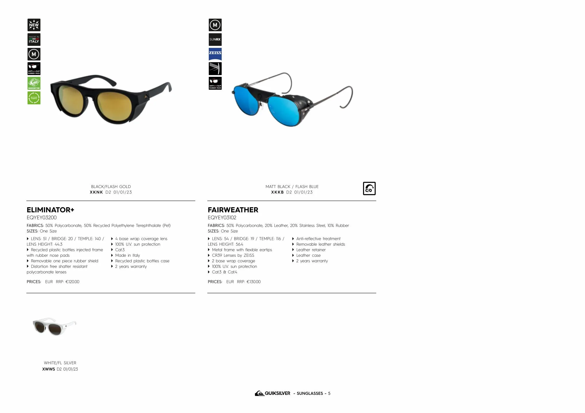 Catalogue Quiksilver sunglasses, page 00010