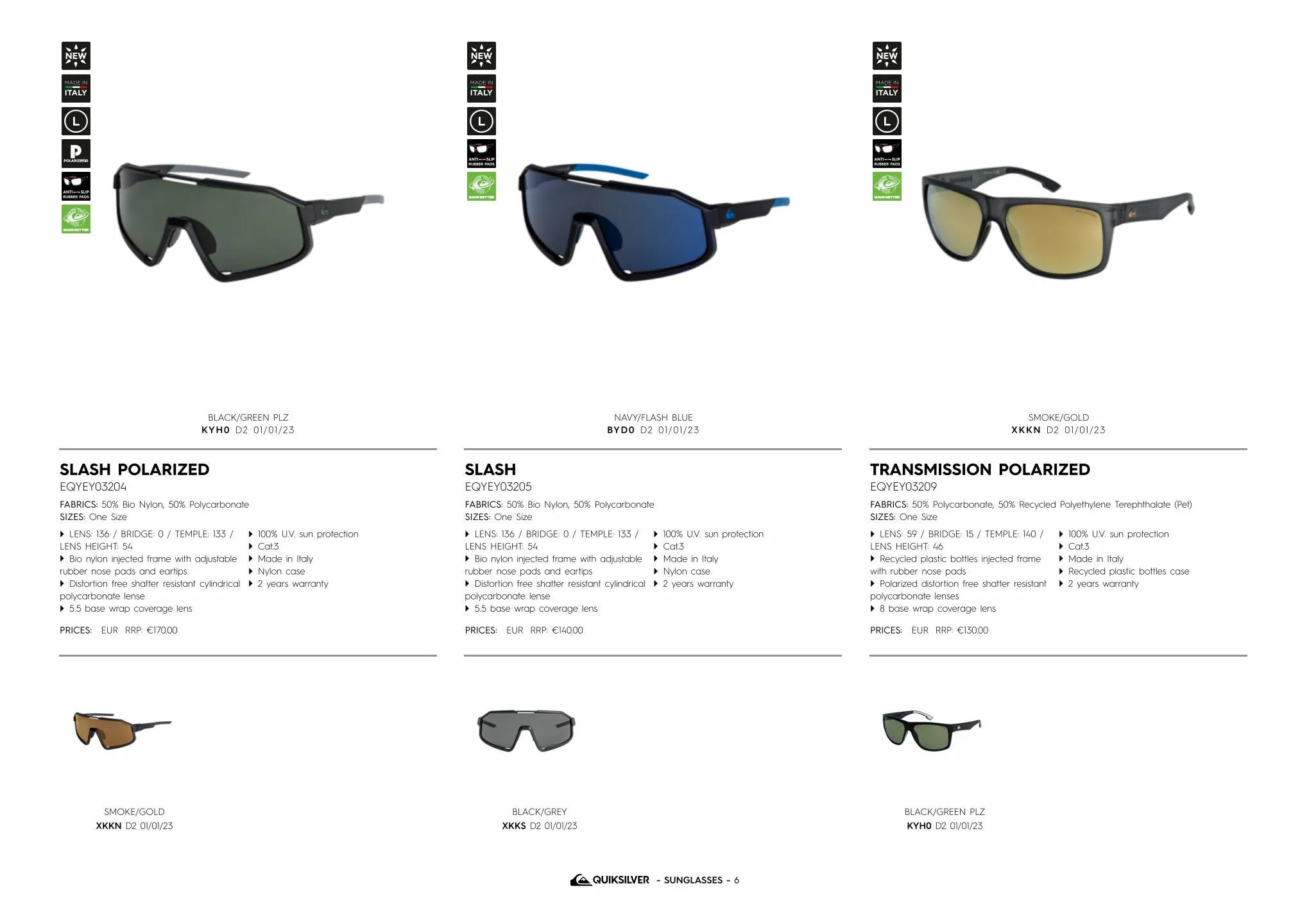 Catalogue Quiksilver sunglasses, page 00012
