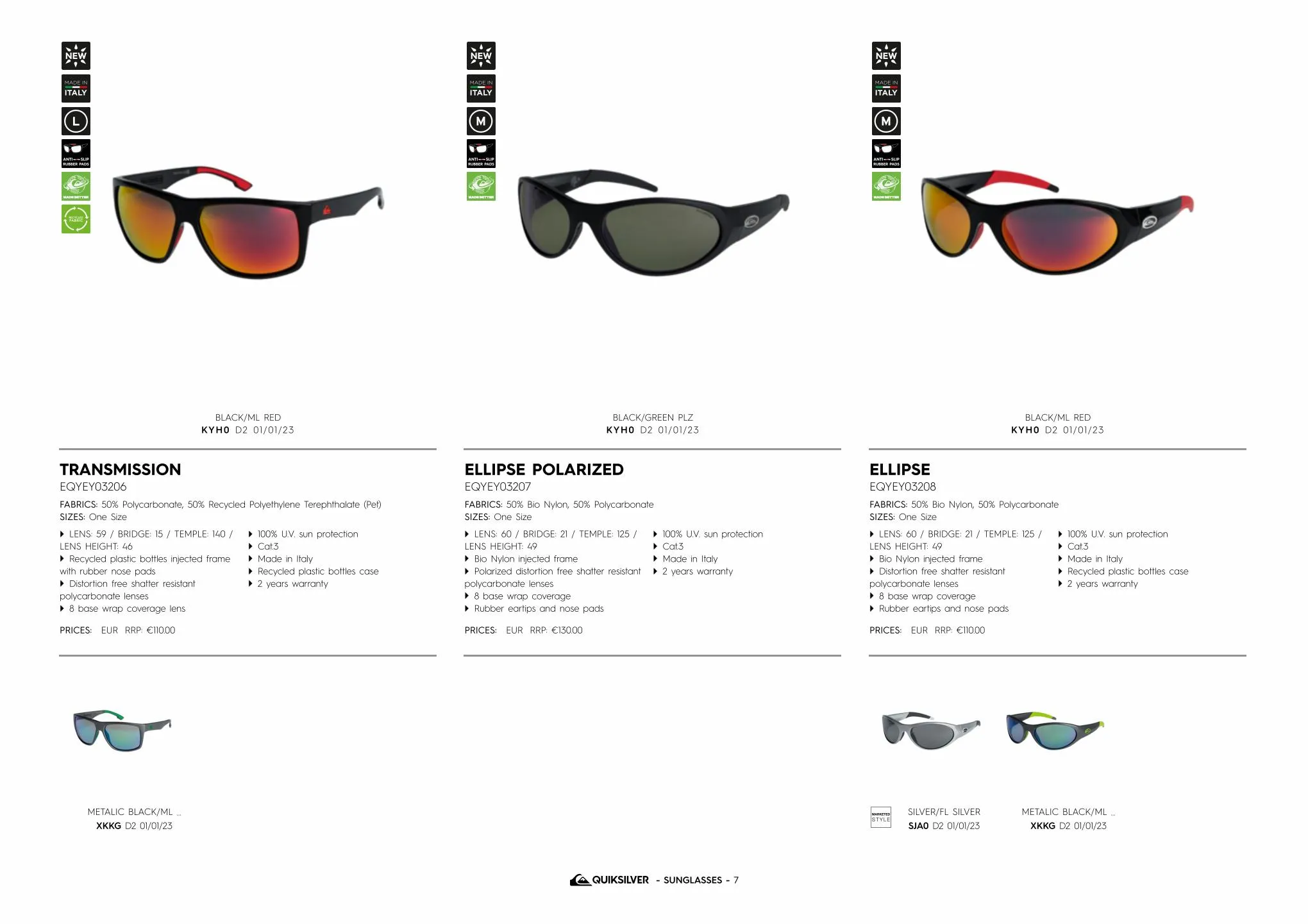 Catalogue Quiksilver sunglasses, page 00013