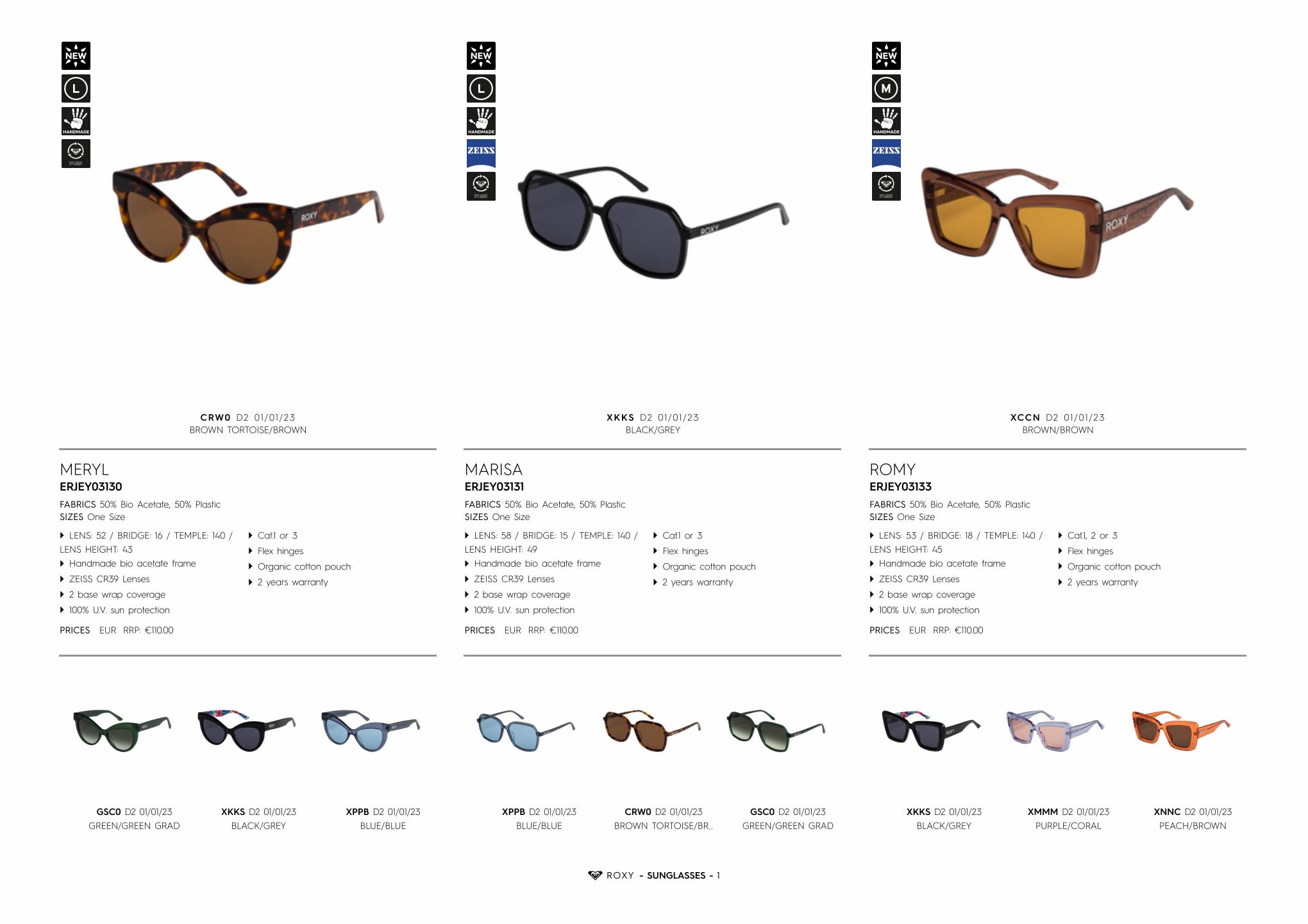 Catalogue Roxy sunglasses, page 00006