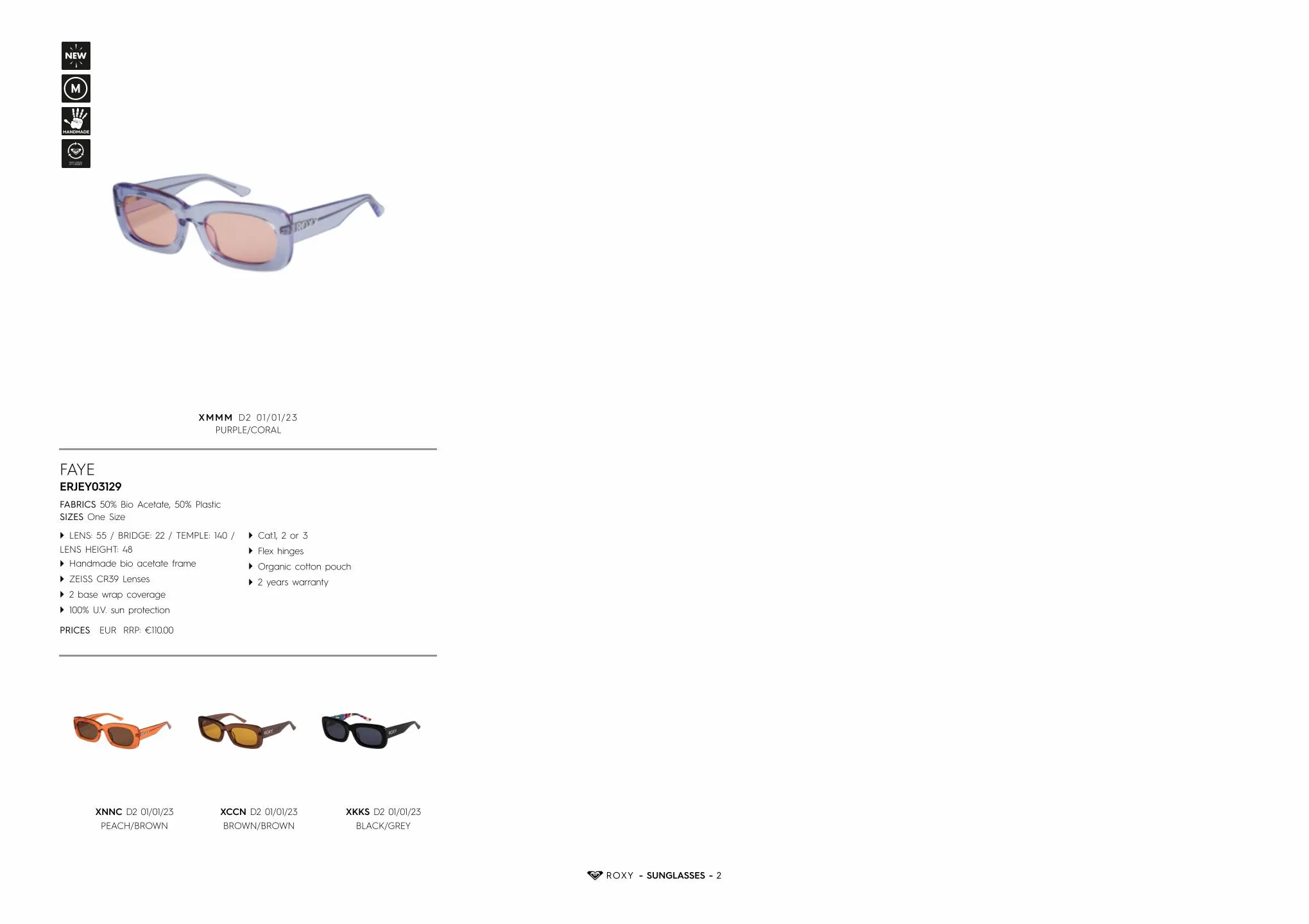 Catalogue Roxy sunglasses, page 00007