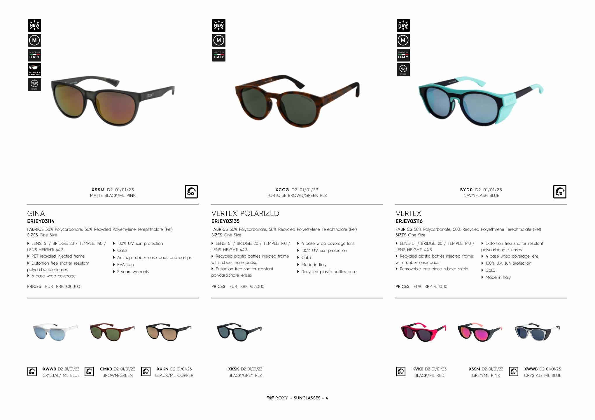 Catalogue Roxy sunglasses, page 00010