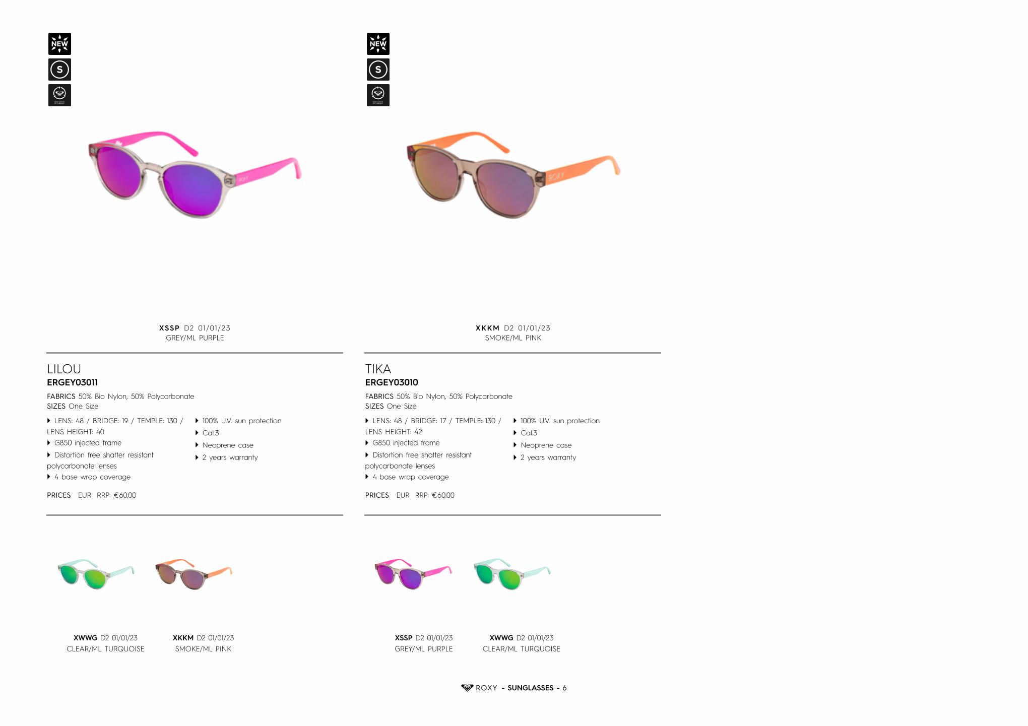 Catalogue Roxy sunglasses, page 00013