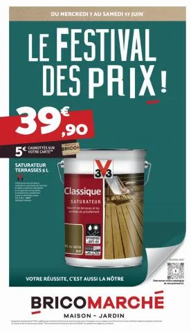 Catalogue Bricomarché à Saint-Laurent-du-Var | Le festival des prix | 06/06/2023 - 17/06/2023
