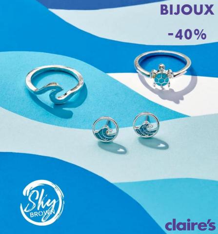 Catalogue Claire's | BIJOUX -40% | 06/05/2022 - 26/05/2022