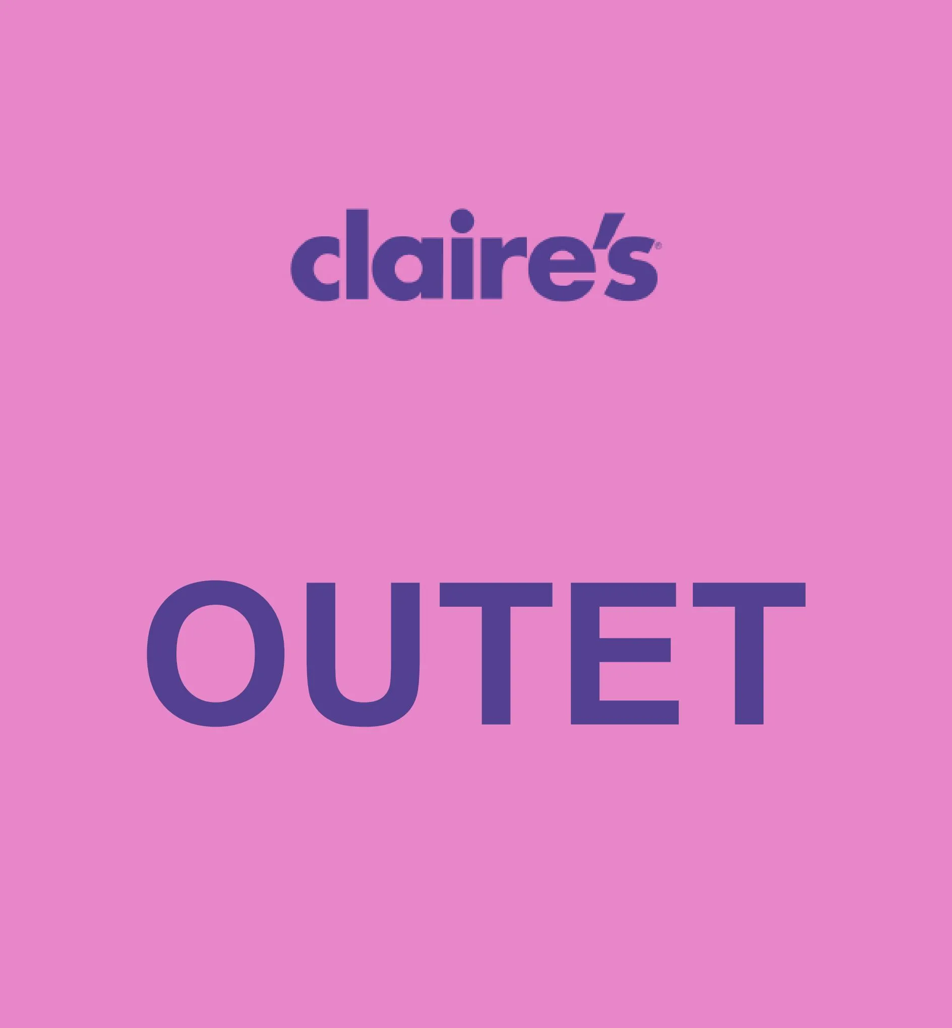 Catalogue Outlet Claire's!, page 00001