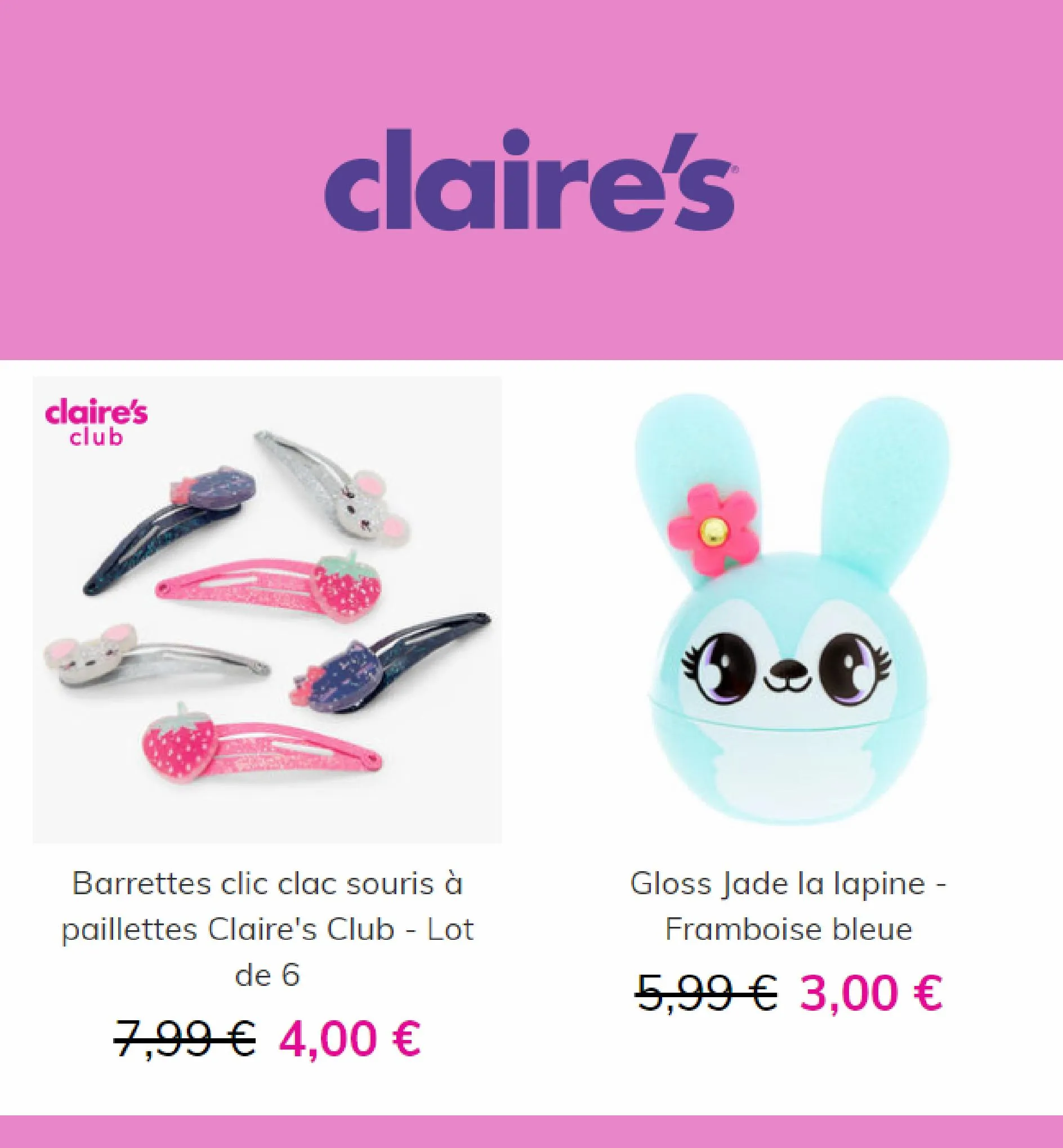 Catalogue Outlet Claire's!, page 00004