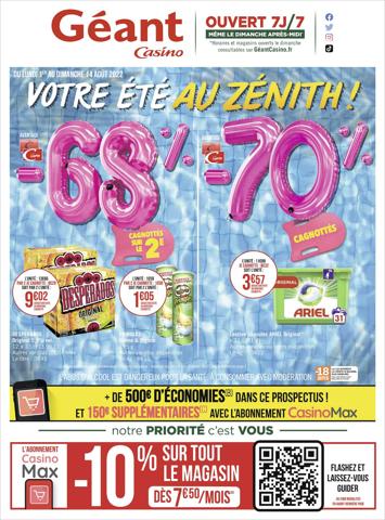 Catalogue Géant Casino à Toulouse | Votre été au zénith ! | 31/07/2022 - 14/08/2022