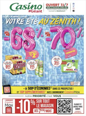 Catalogue Géant Casino à Nice | Votre été au zénith ! | 31/07/2022 - 14/08/2022