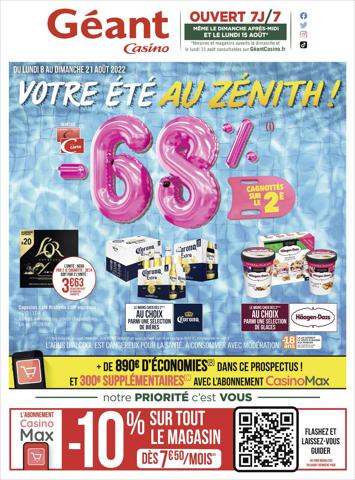 Catalogue Géant Casino à Toulouse | Votre été au zénith ! | 07/08/2022 - 21/08/2022