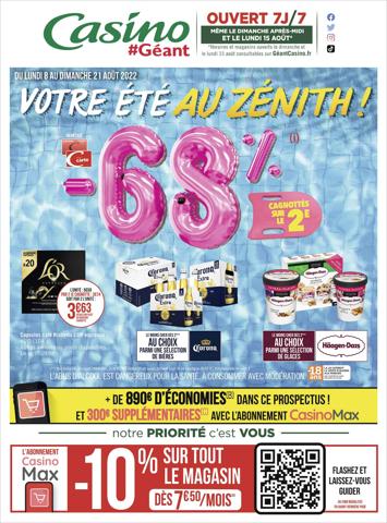 Catalogue Géant Casino à Nice | Votre été au zénith ! | 07/08/2022 - 21/08/2022