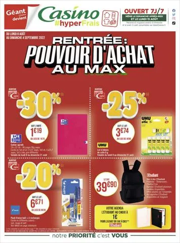 Rentrée : pouvoir d'achat au max