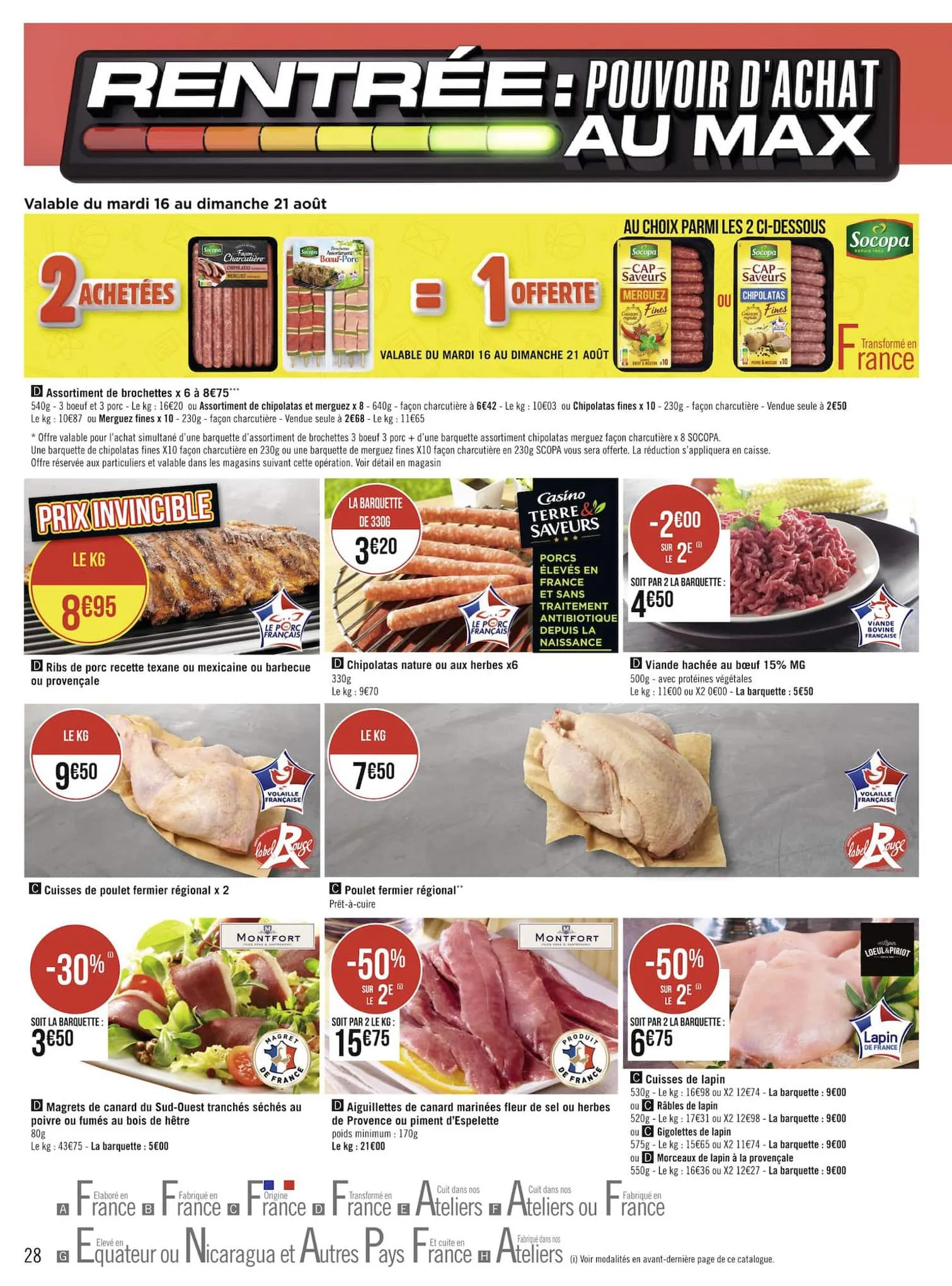 Catalogue Rentrée : pouvoir d'achat au max, page 00028