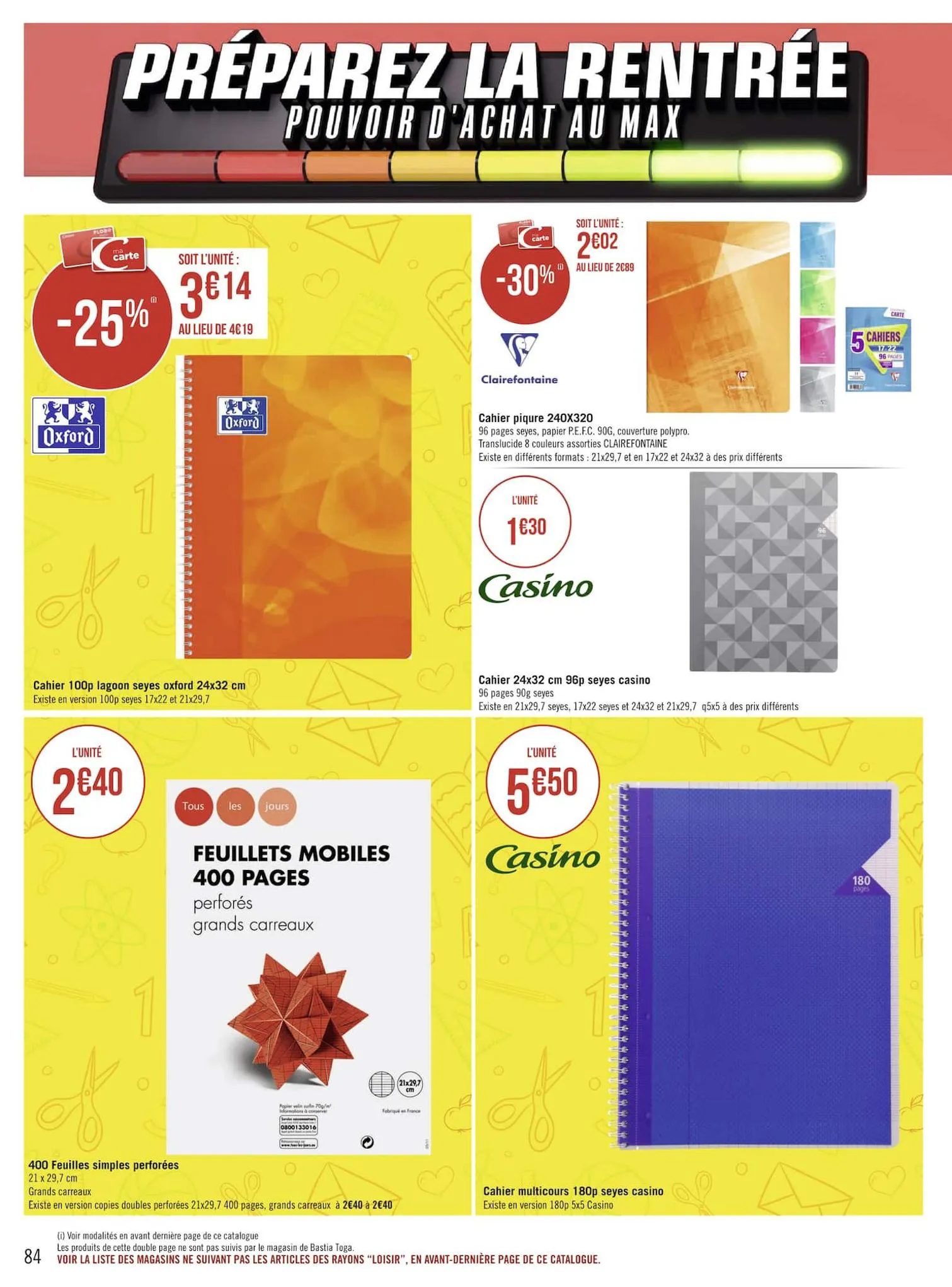 Catalogue Rentrée : pouvoir d'achat au max, page 00084