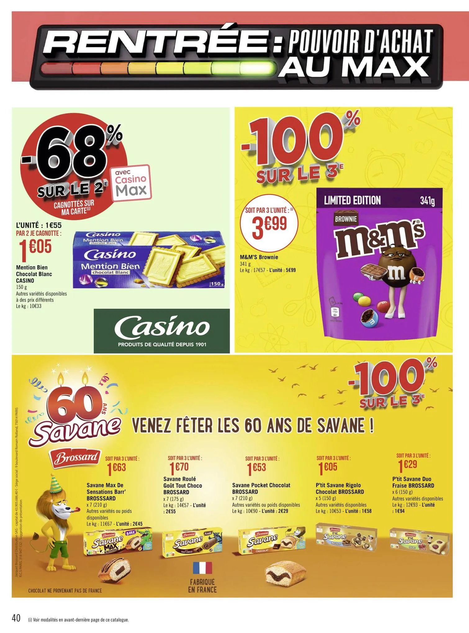 Catalogue Rentrée : pouvoir d'achat au max, page 00040