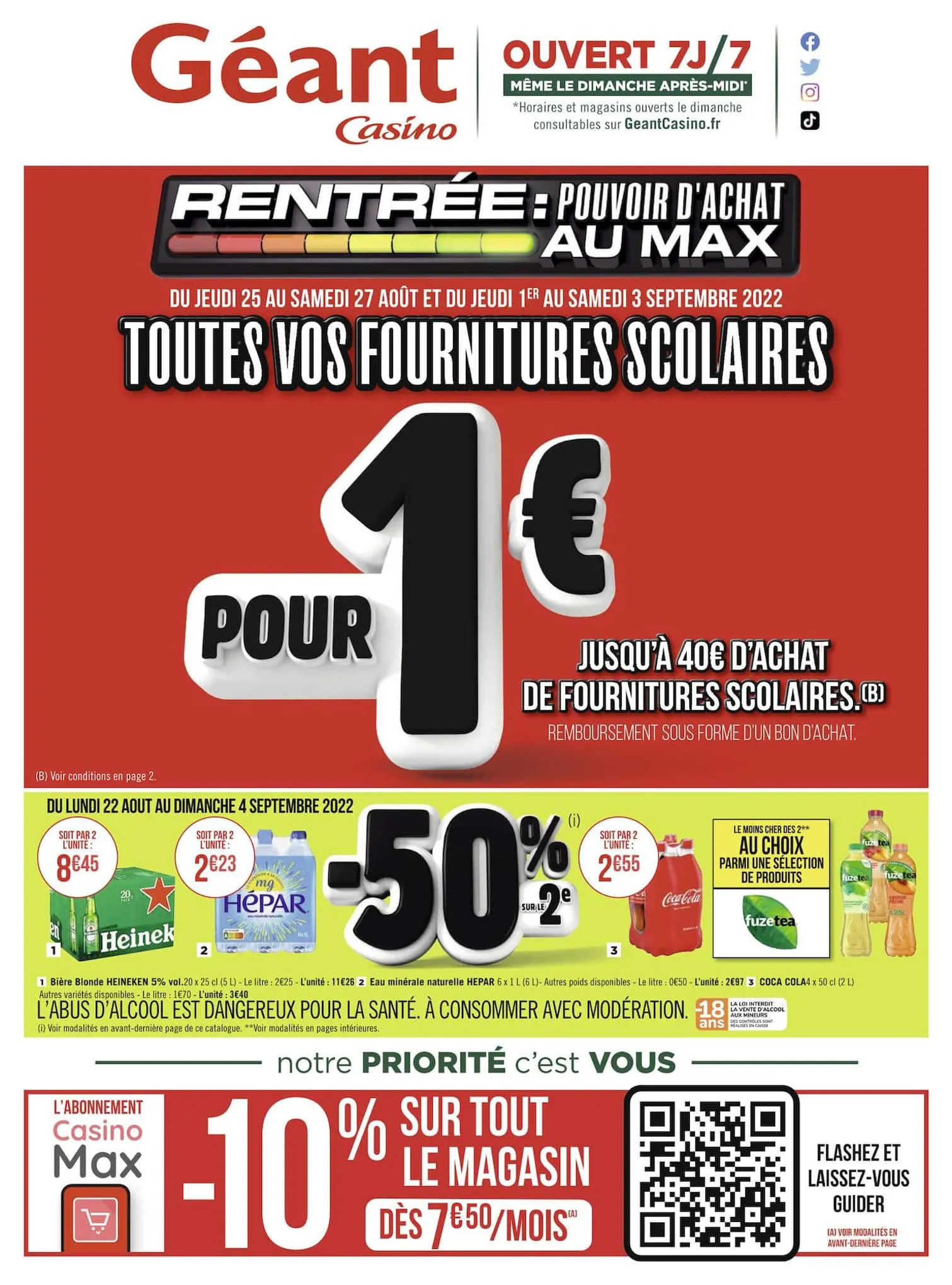 Catalogue Rentrée : pouvoir d'achat au max, page 00001